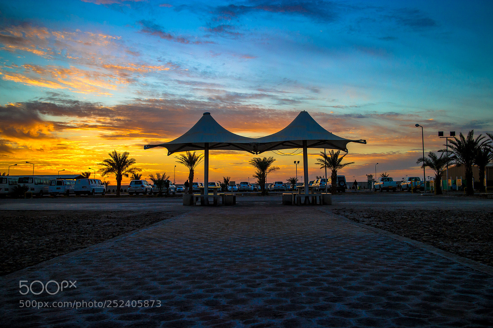 Canon EOS M sample photo. Sunset at rest area photography