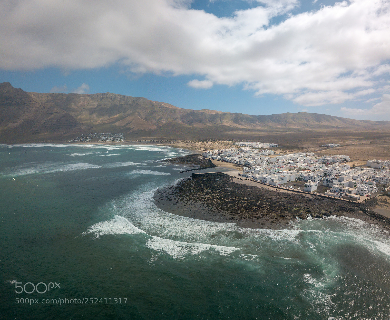 DJI FC220 sample photo. Caleta de famara photography