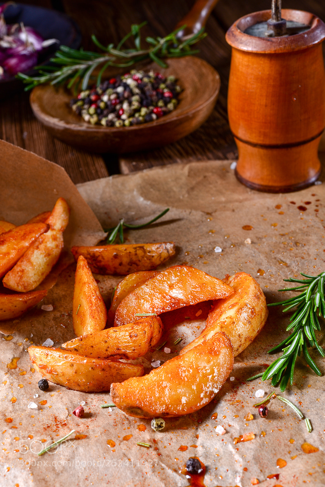 Nikon D810 sample photo. Rosemary potato wedges from photography