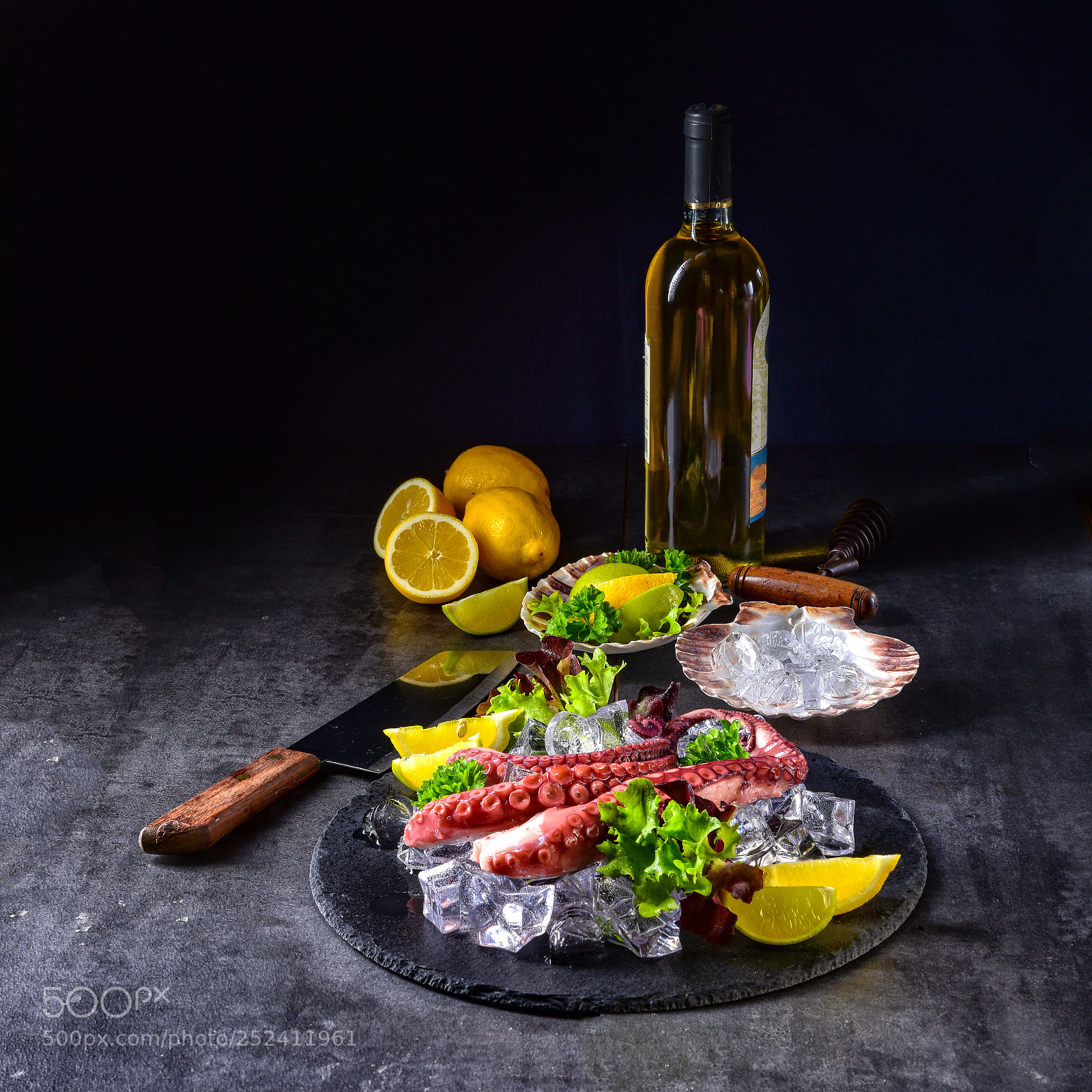 Nikon D810 sample photo. Raw octopus on the photography