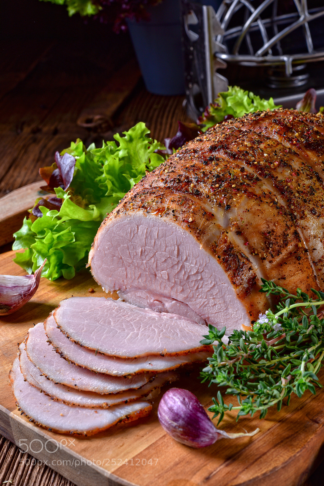Nikon D810 sample photo. Cooked ham with colorful photography