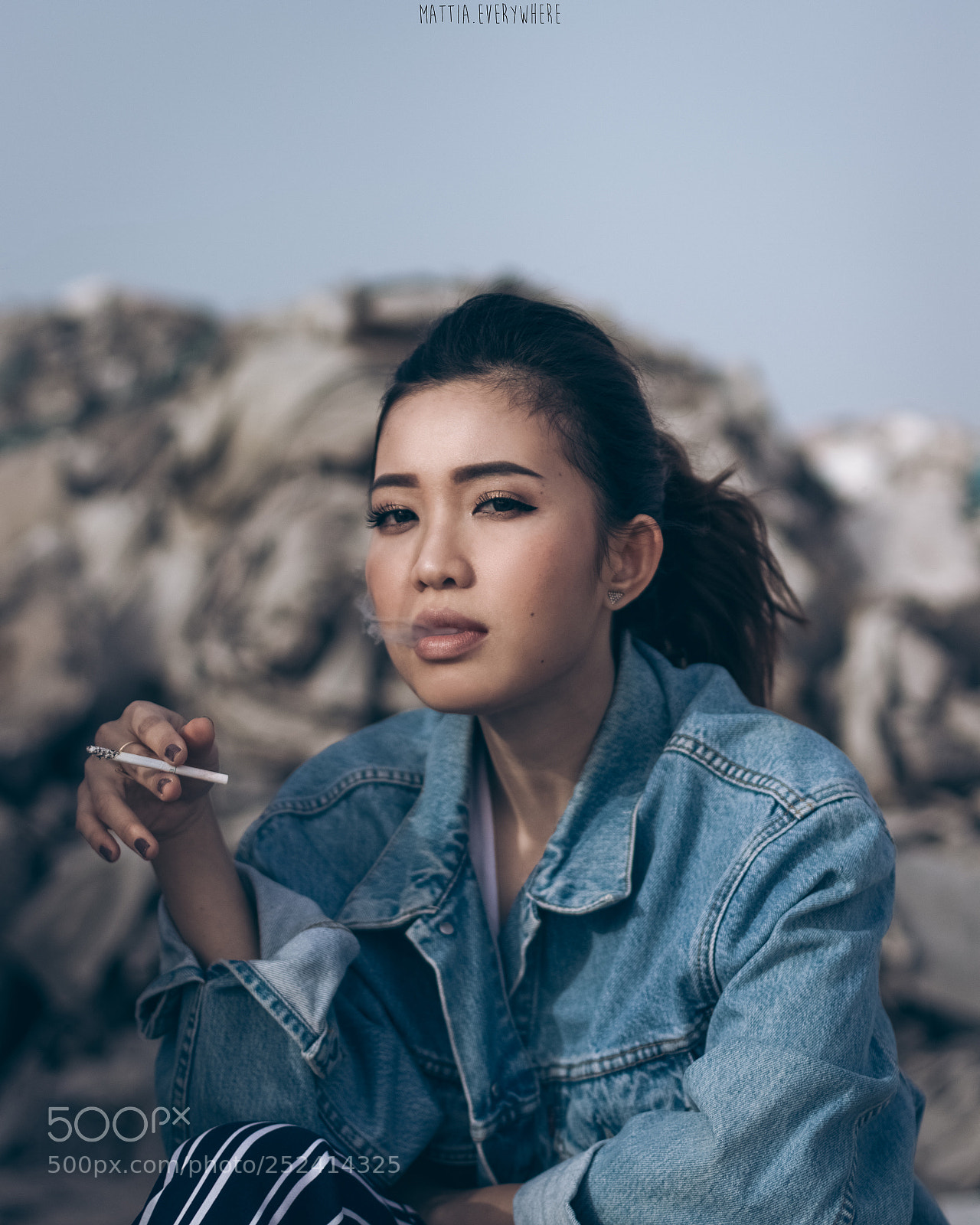 Canon EOS 80D sample photo. Denim and cigarette photography