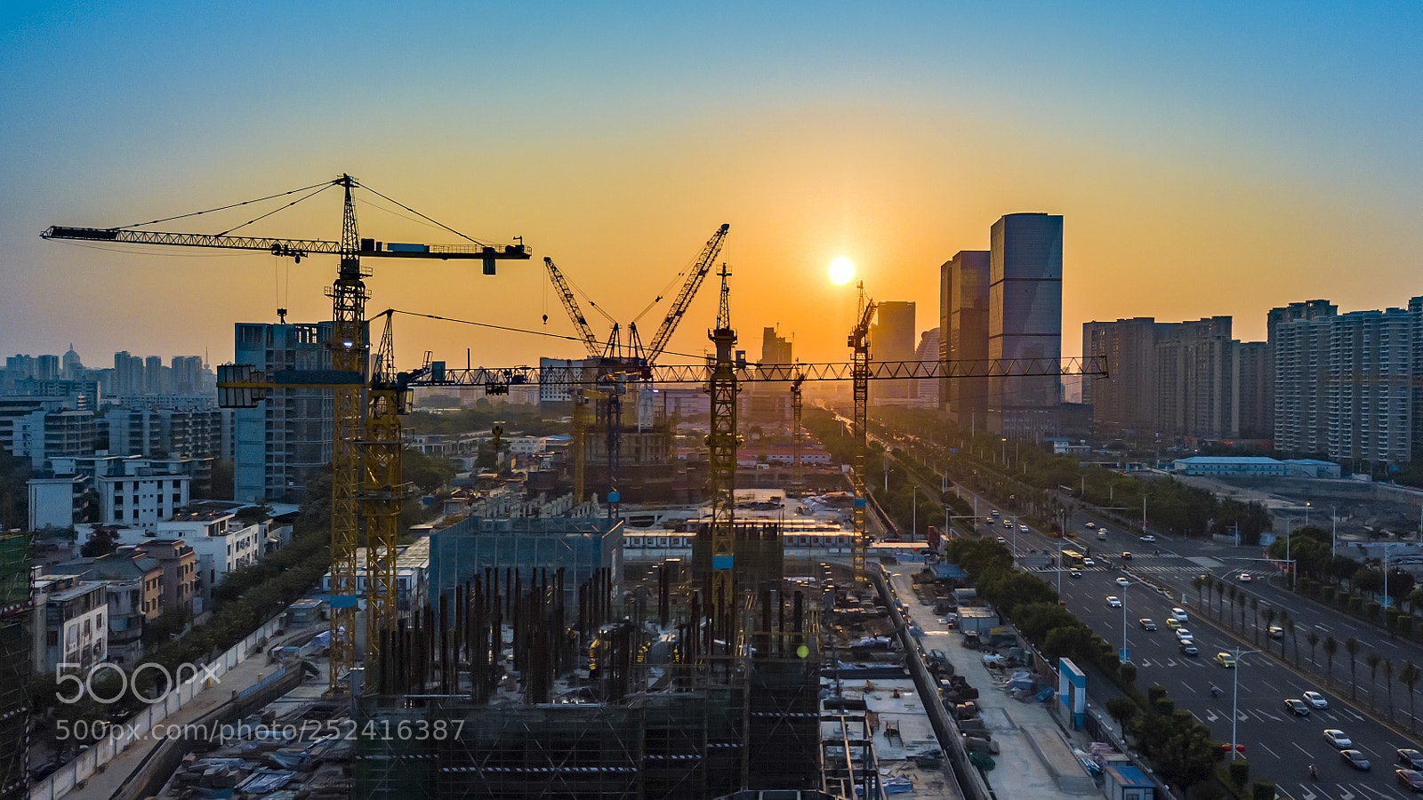 DJI FC220 sample photo. Haikou central business district photography
