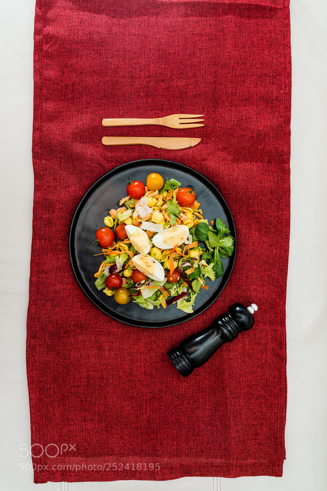 Nikon D800 sample photo. Salad of pasta, egg photography
