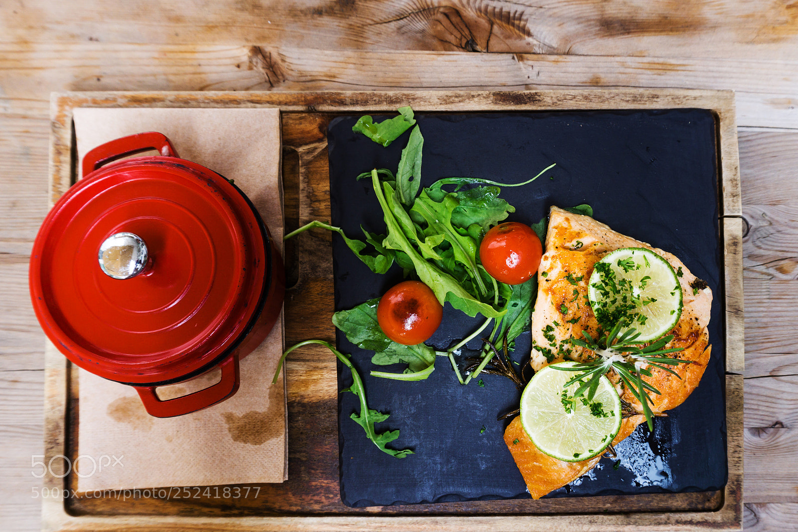 Sony a6000 sample photo. Grilled salmon with sauce photography