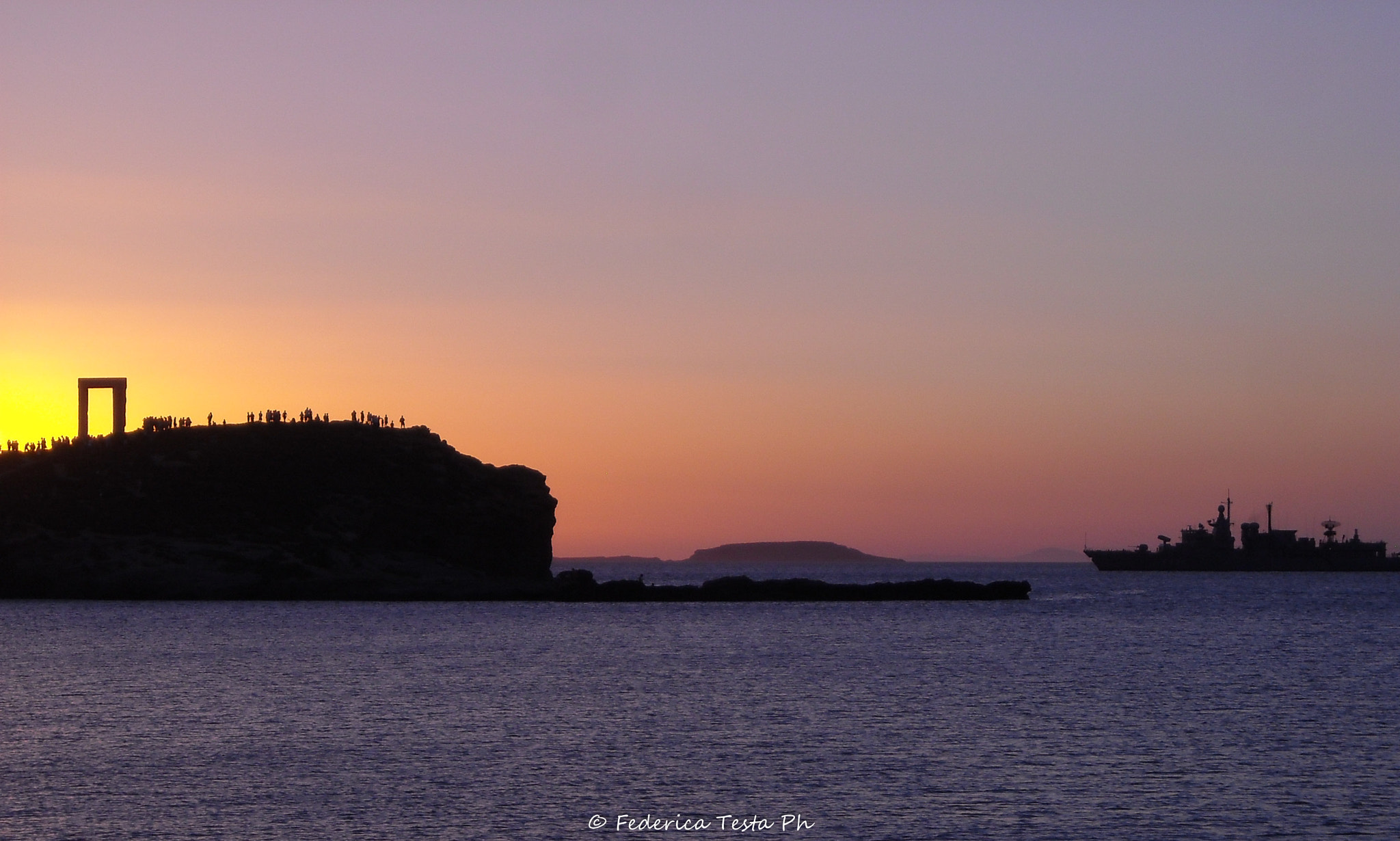 Nikon Coolpix L16 sample photo. Amazing sunset on naxos island photography