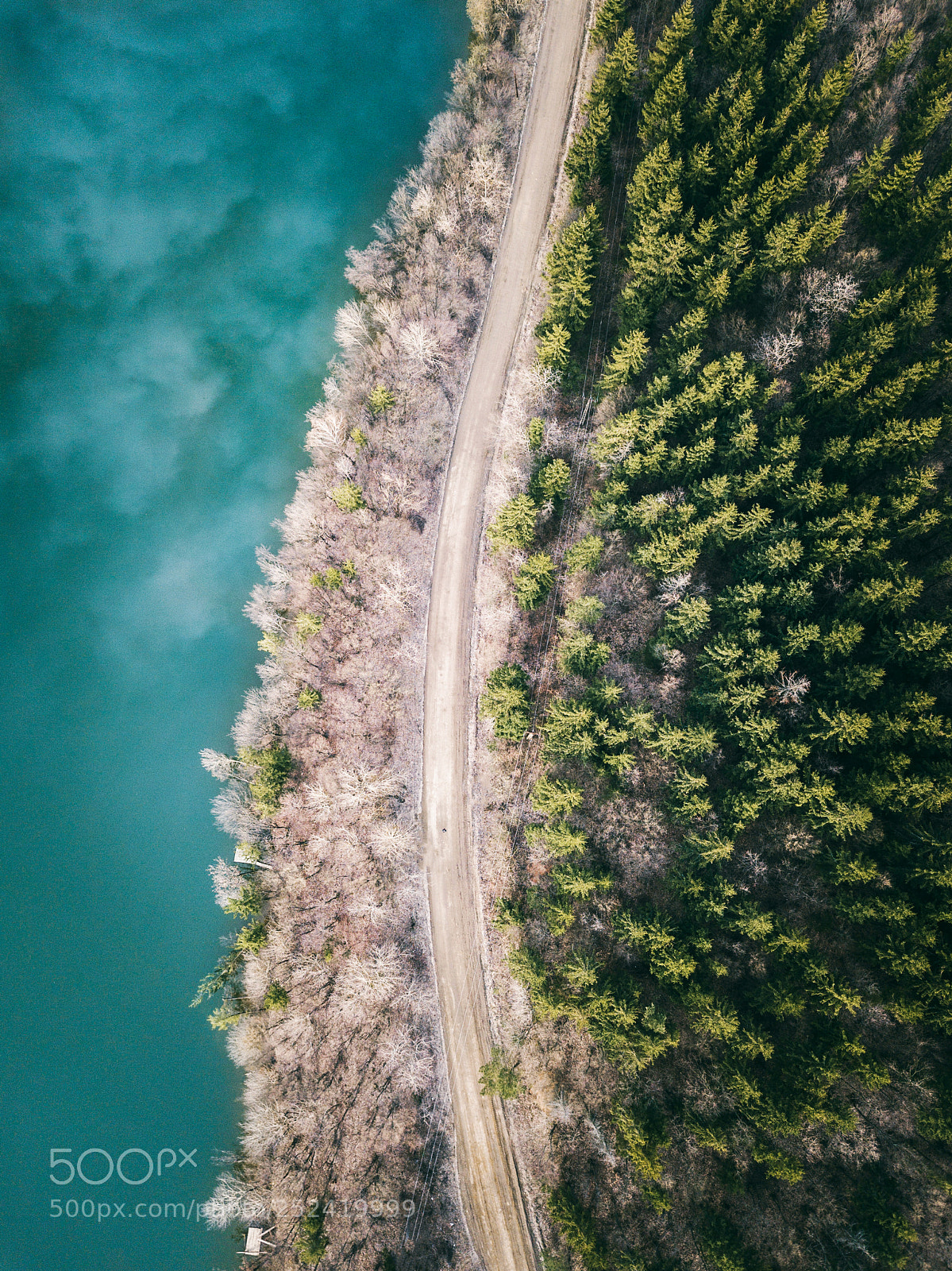 DJI FC220 sample photo. The mountain lake between photography