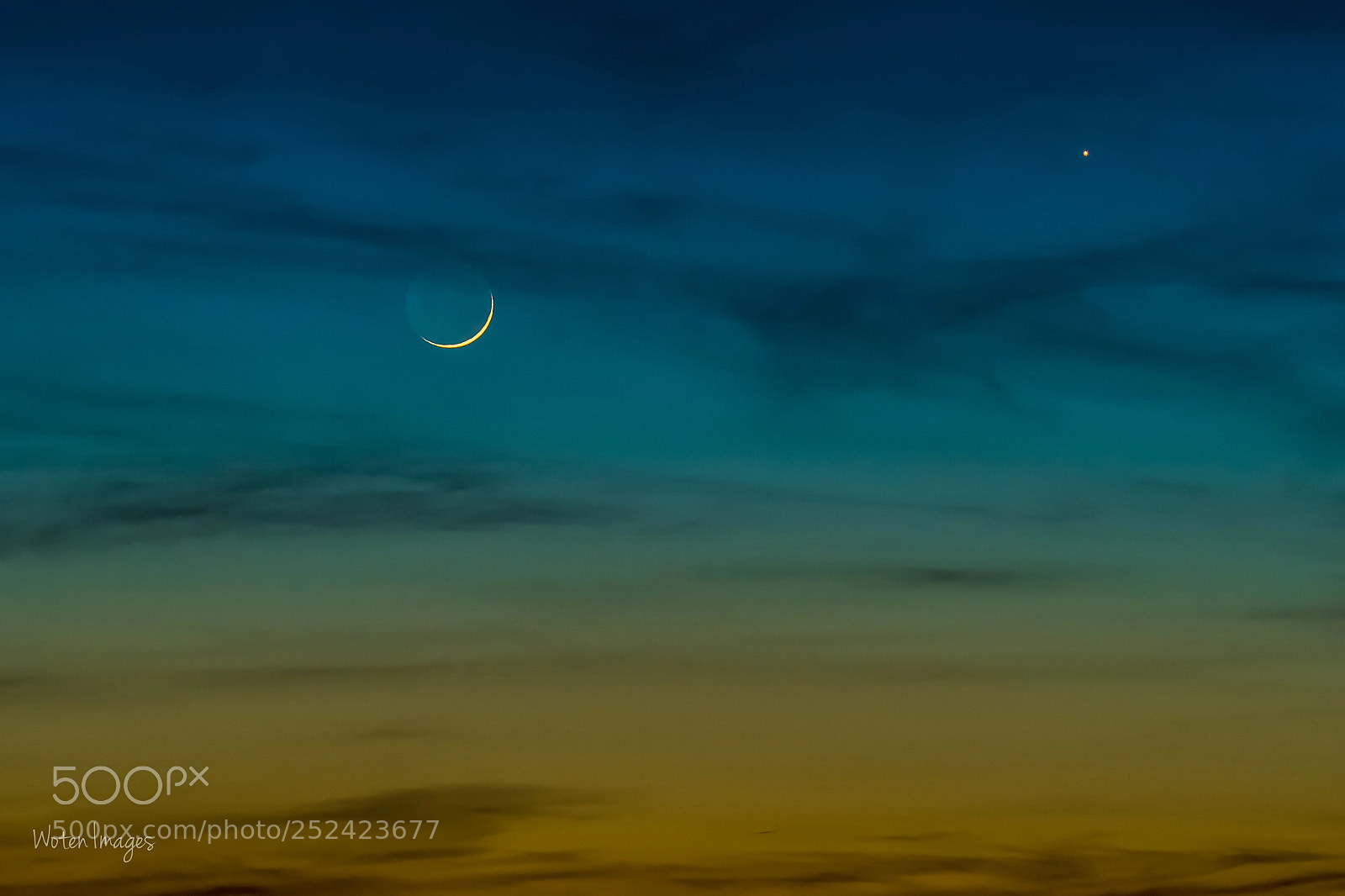Nikon D500 sample photo. Moon and venus photography