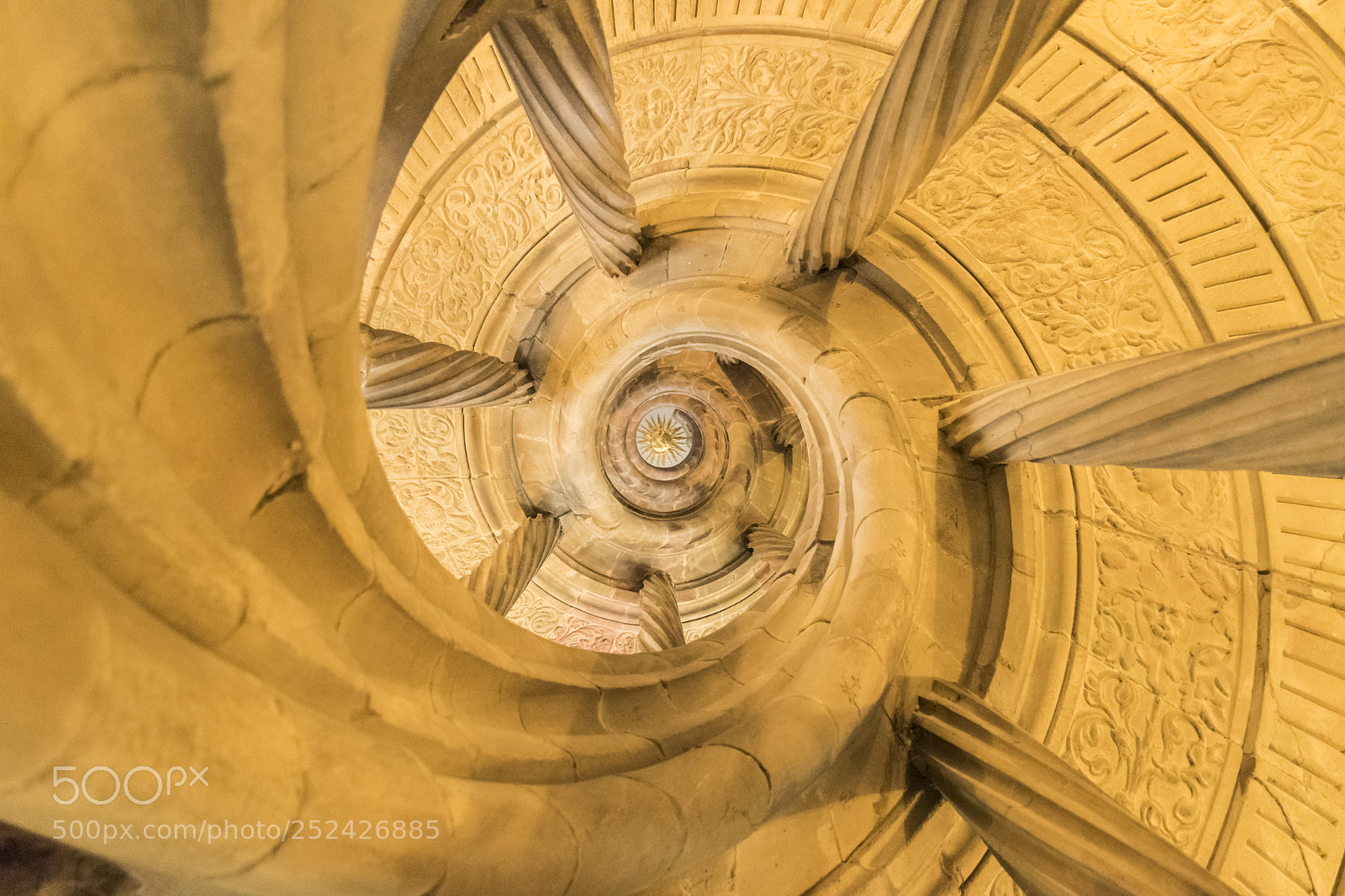 Nikon D5500 sample photo. Inside the staircase photography