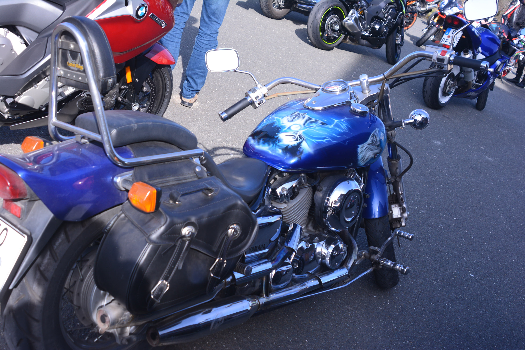 Nikon D5200 sample photo. Tatooed harley photography