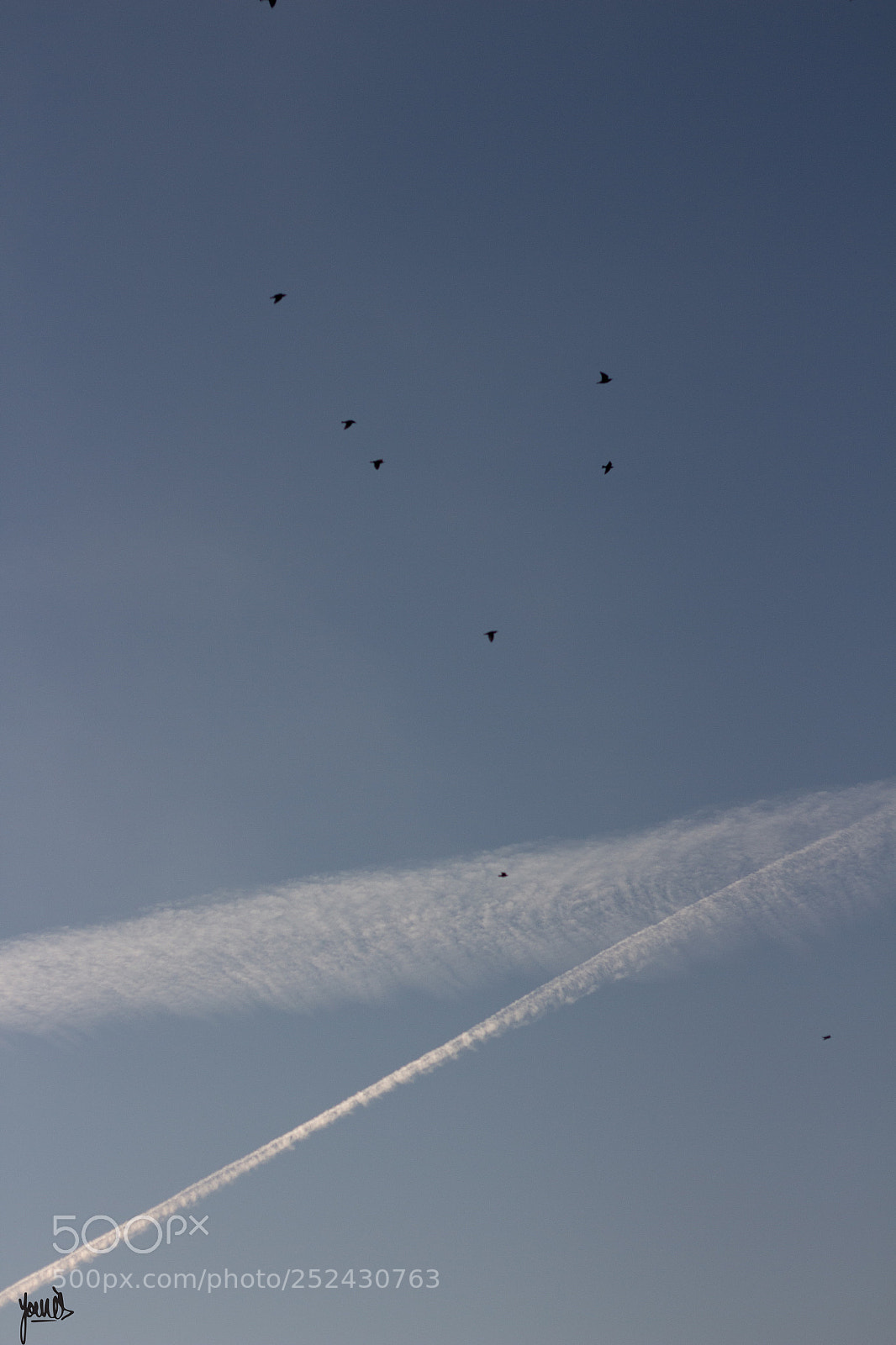 Canon EOS 700D (EOS Rebel T5i / EOS Kiss X7i) sample photo. Chemtrail photography