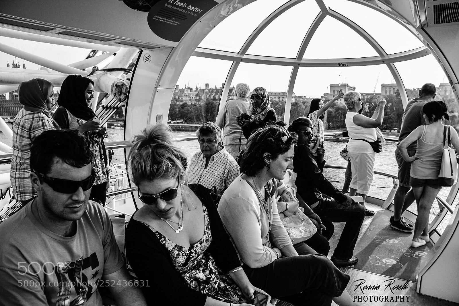 Canon EOS 40D sample photo. London eye people photography