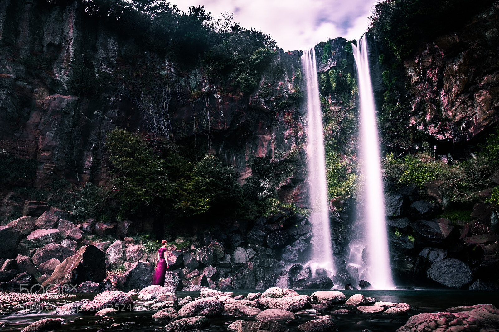 Fujifilm X-Pro2 sample photo. Jeongbang falls - jeju photography