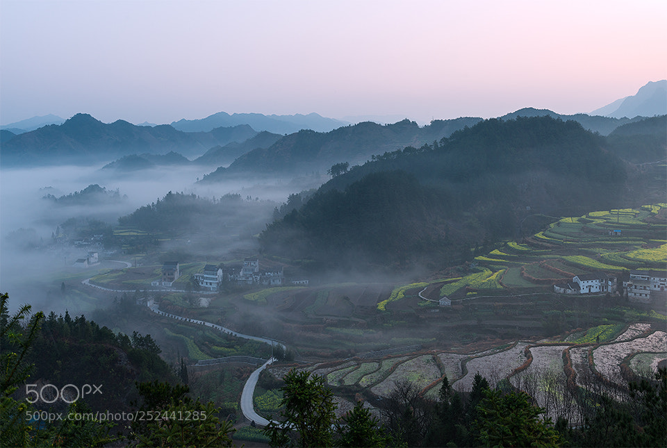 Nikon D800 sample photo. 云雾山村 photography