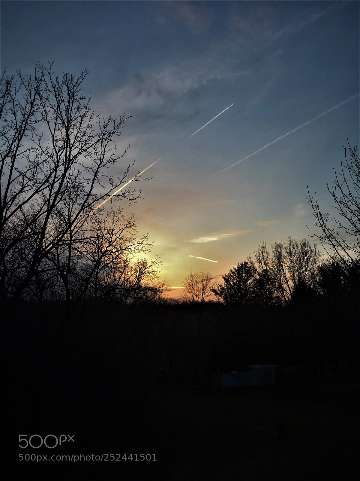 Apple iPhone 6s sample photo. Sunset and planes photography