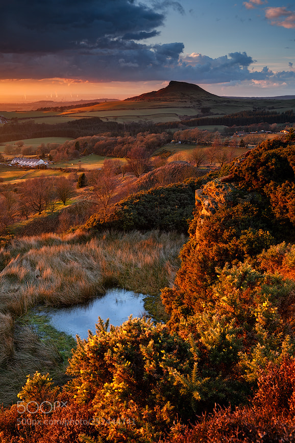 Nikon D850 sample photo. Passing storm, roseberry topping photography