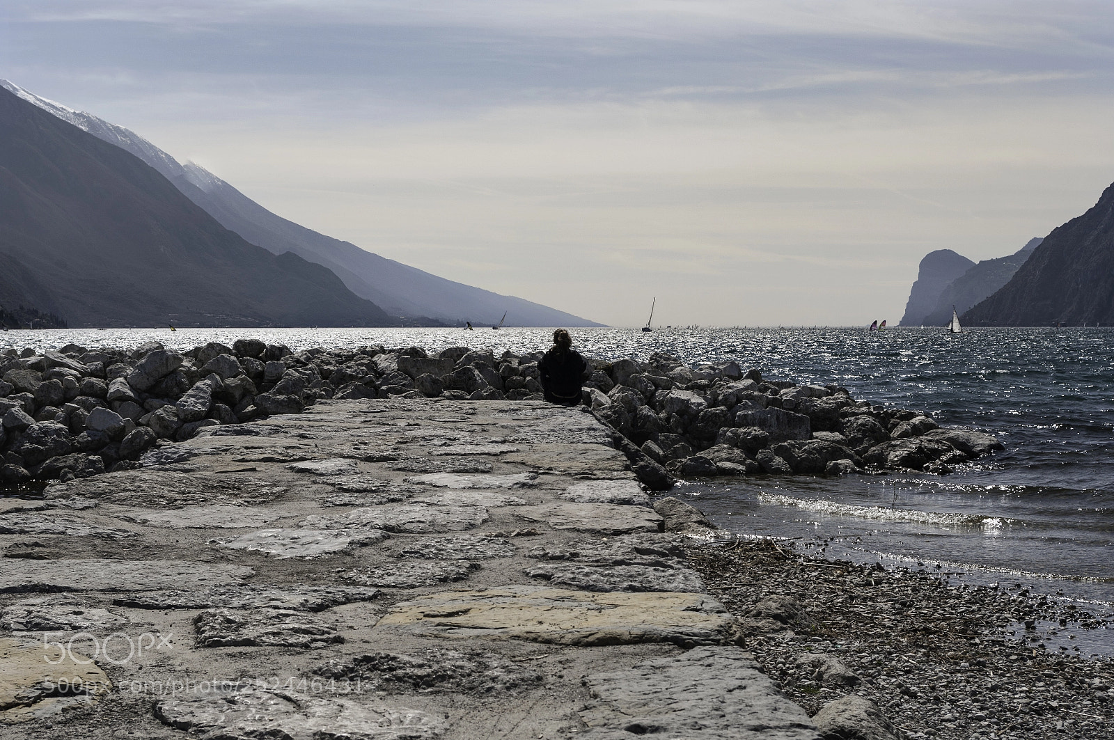 Pentax K20D sample photo. Torbole, lago di garda photography