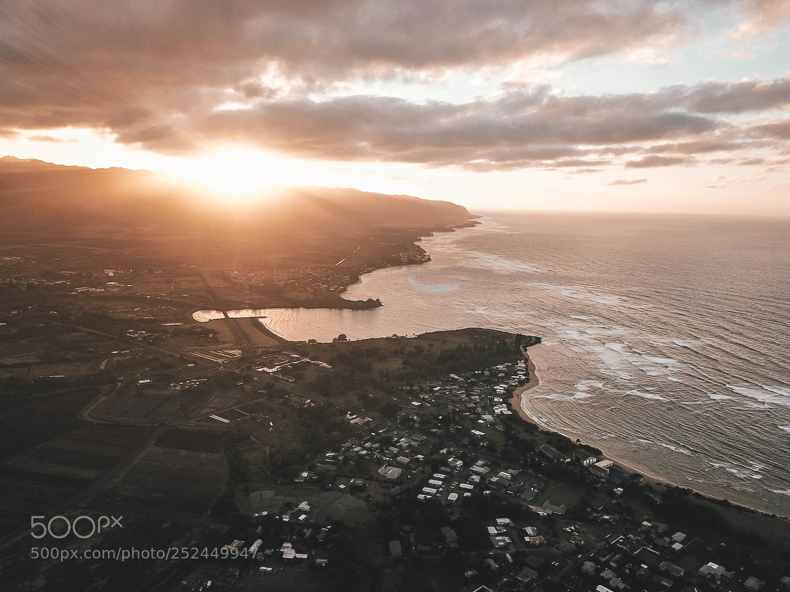 DJI FC220 sample photo. Hawaiian sunset photography