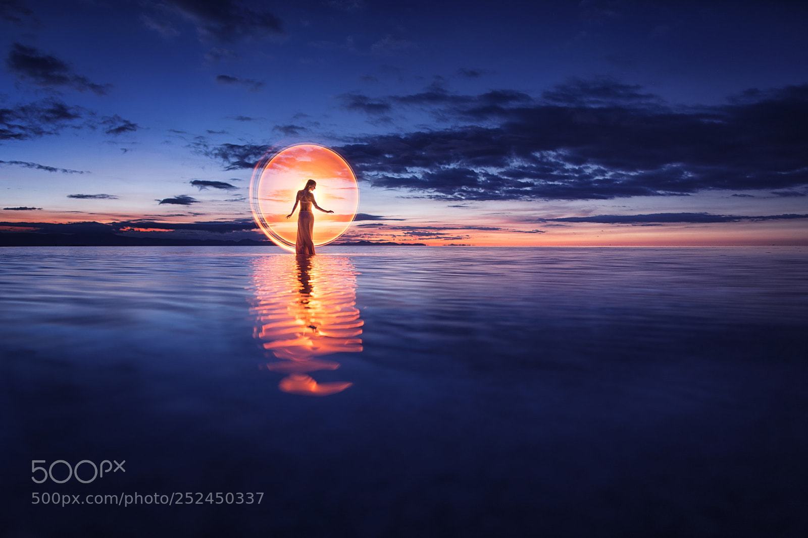 Canon EOS 5D Mark IV sample photo. Sunrise light-painting photography