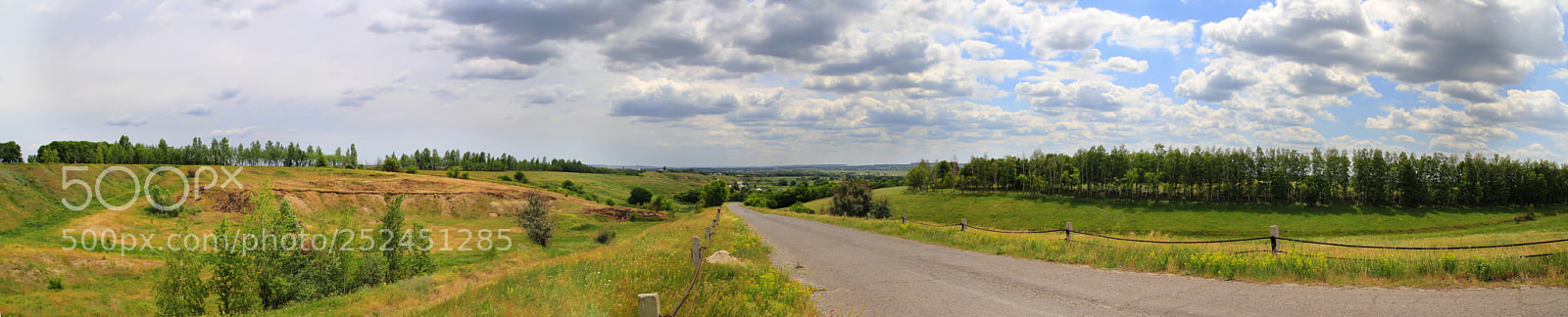 Canon EOS 60D sample photo. Panorama of the road photography