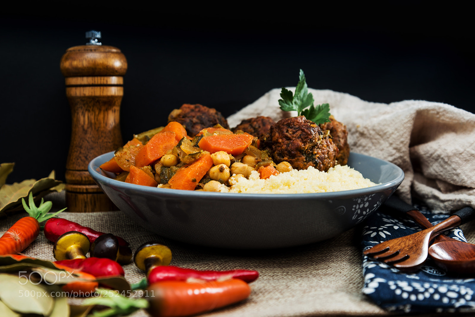 Nikon D800 sample photo. Traditional moroccan dish couscous photography