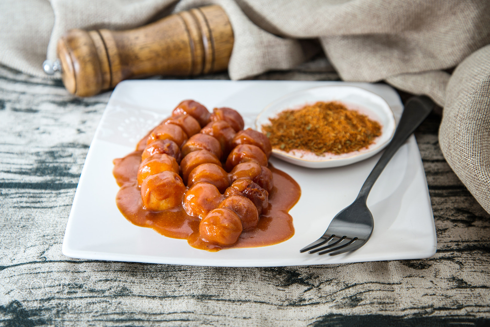 Nikon D800 sample photo. Tasty german sausage served photography
