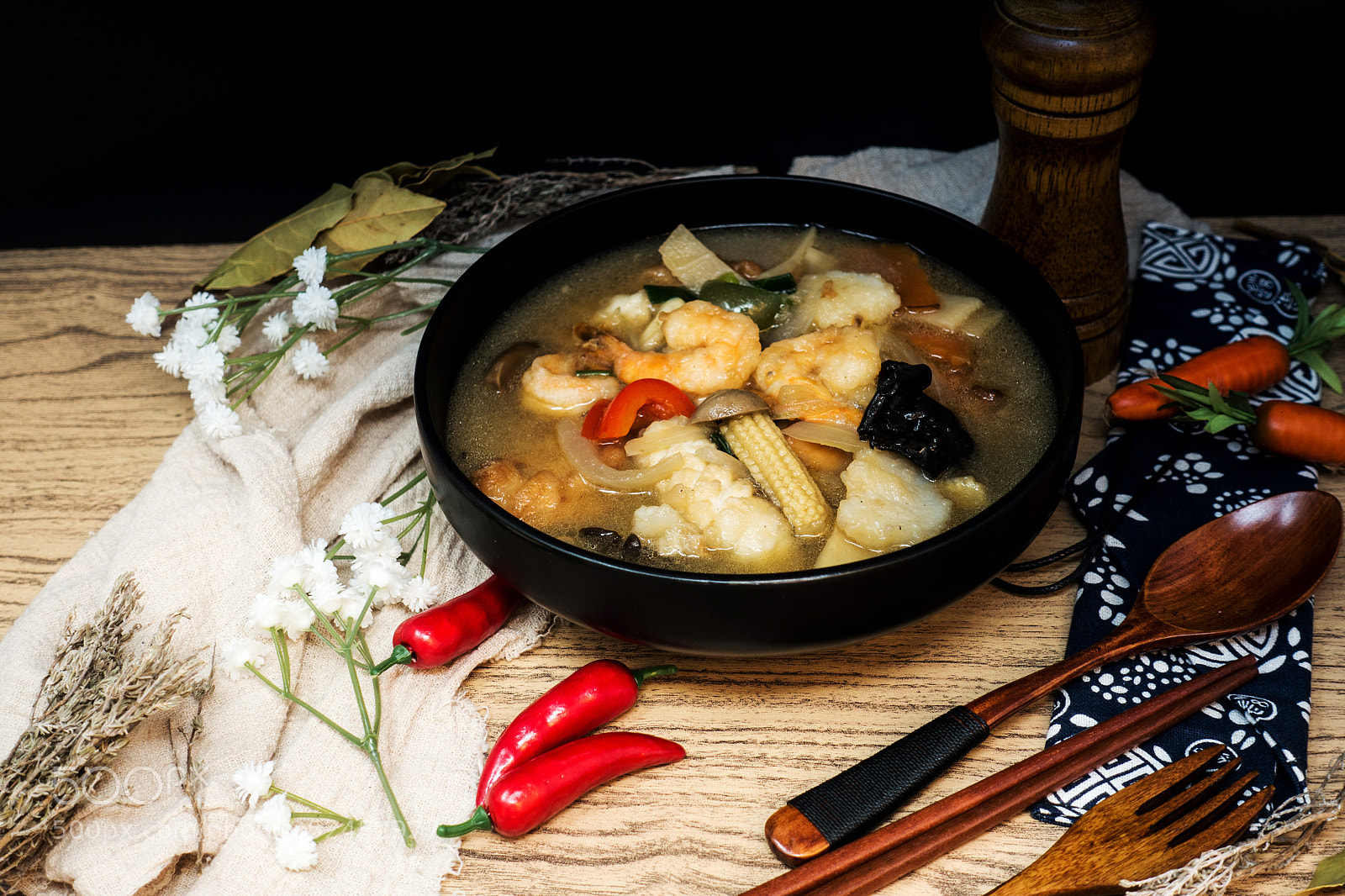 Sony Cyber-shot DSC-RX100 IV sample photo. Bowls of asian soup photography