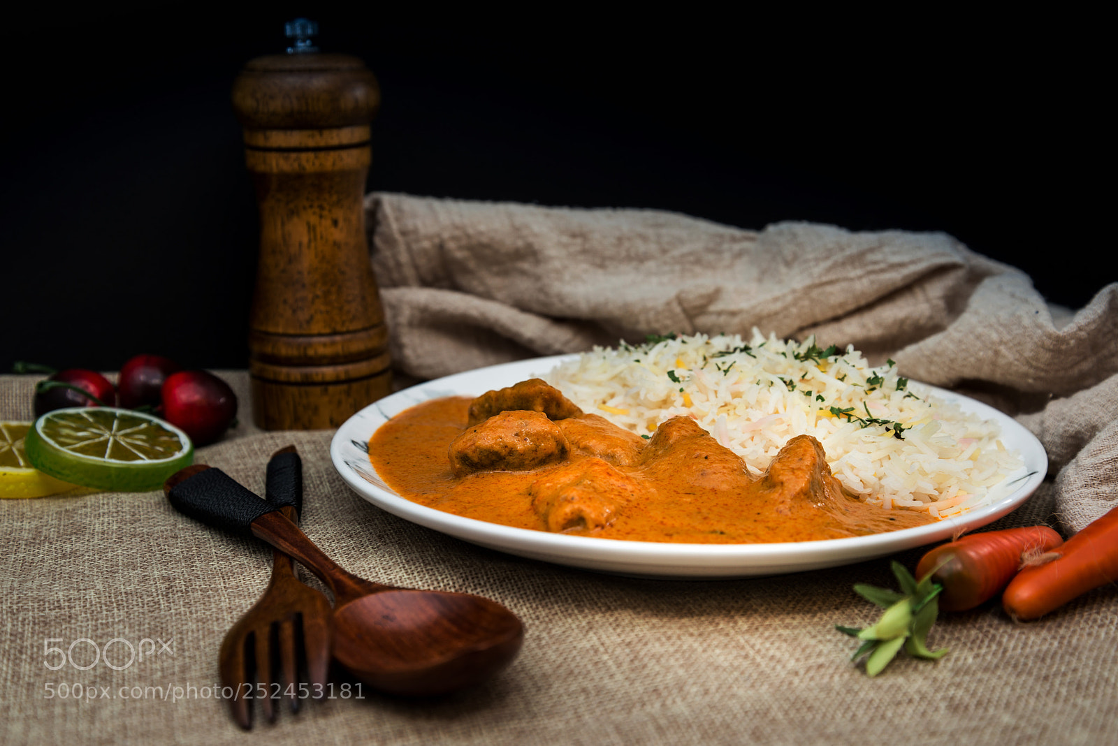 Nikon D800 sample photo. Handmade indian curry chicken photography