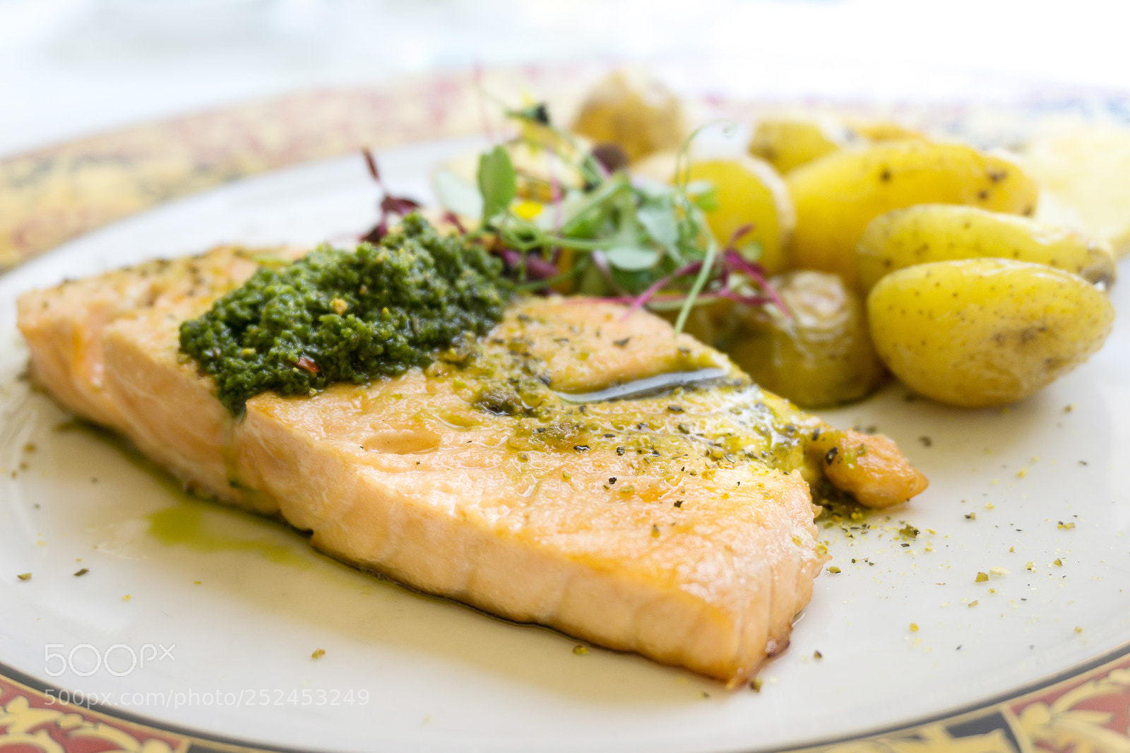 Sony a6000 sample photo. Grilled salmon with fresh photography