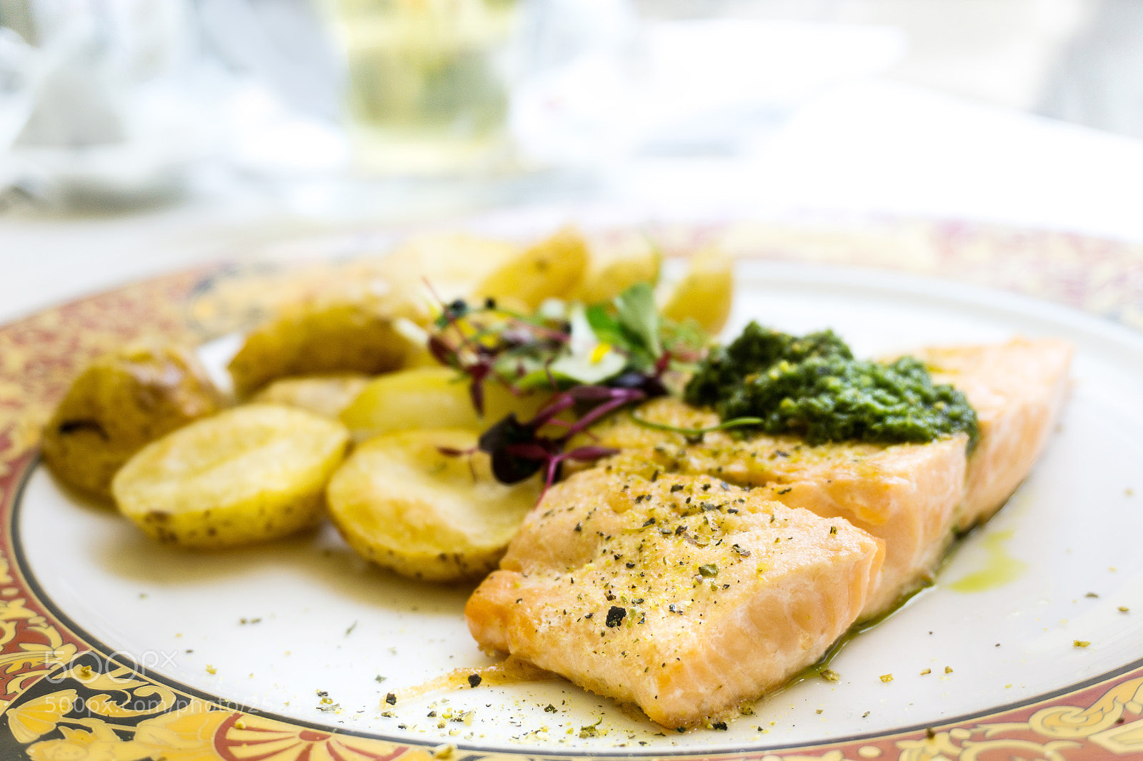 Sony a6000 sample photo. Grilled salmon with fresh photography