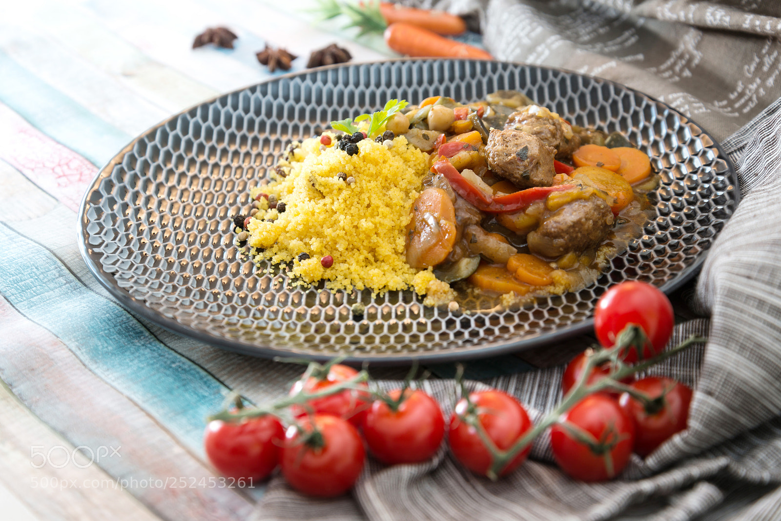Nikon D800 sample photo. Traditional moroccan dish couscous photography