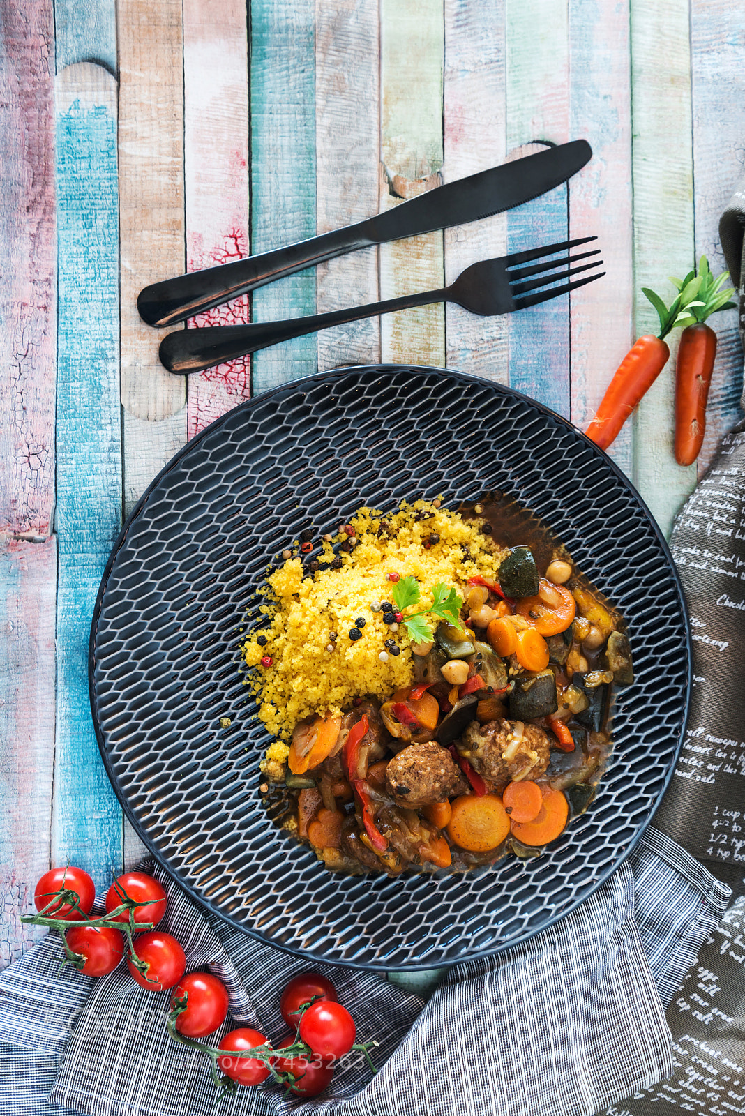 Nikon D800 sample photo. Traditional moroccan dish couscous photography