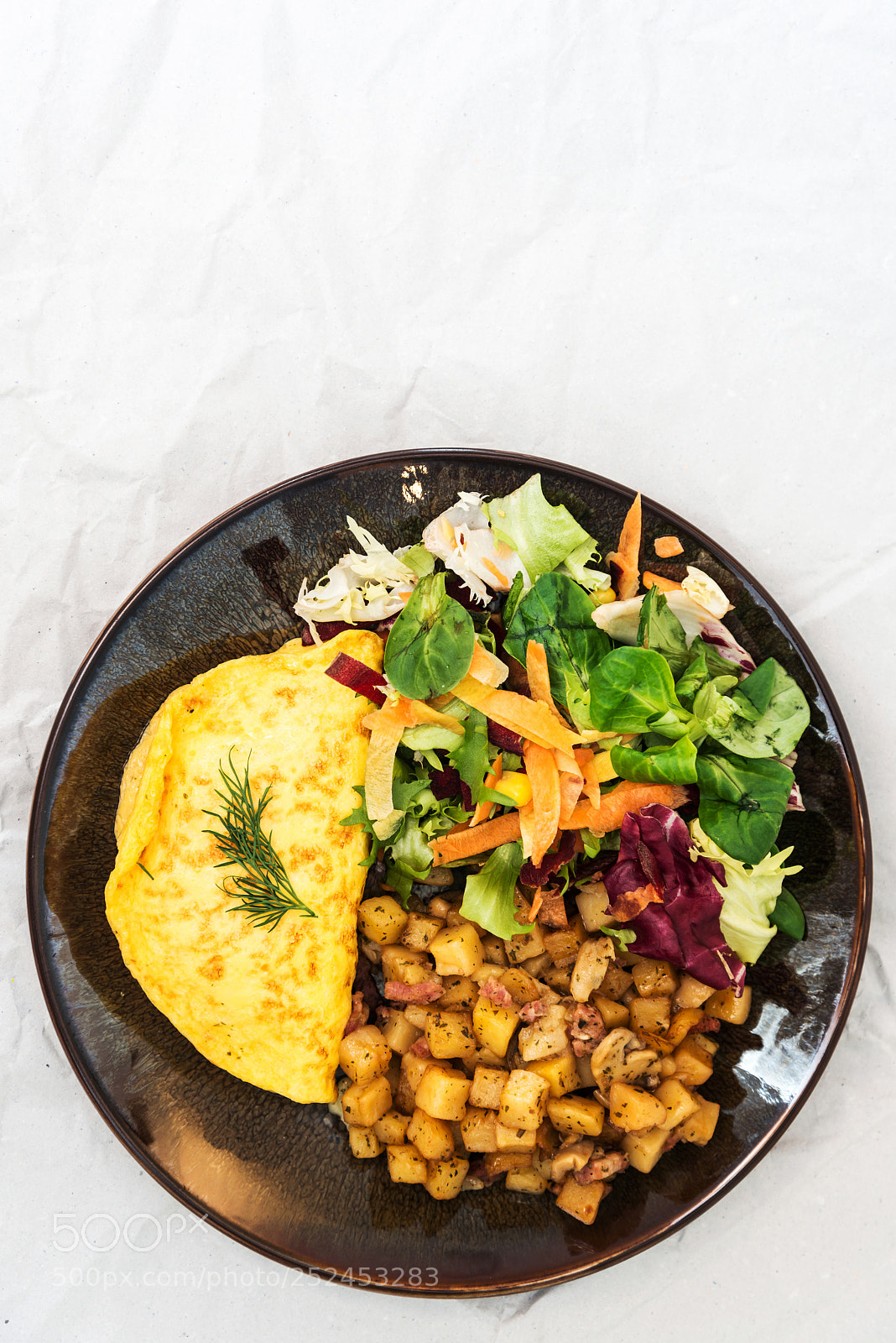 Nikon D800 sample photo. French omelette with potatoes photography