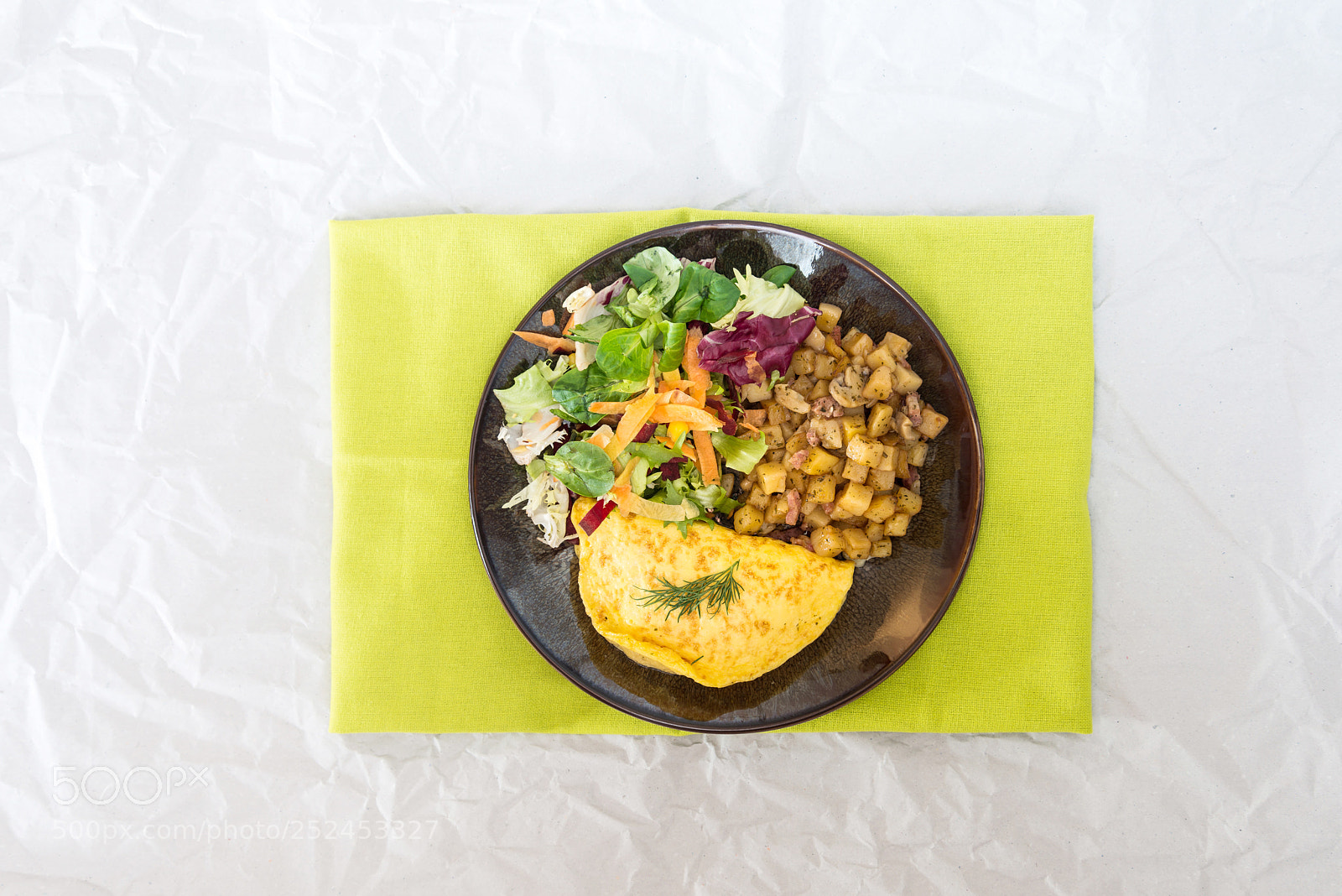 Nikon D800 sample photo. French omelette with potatoes photography