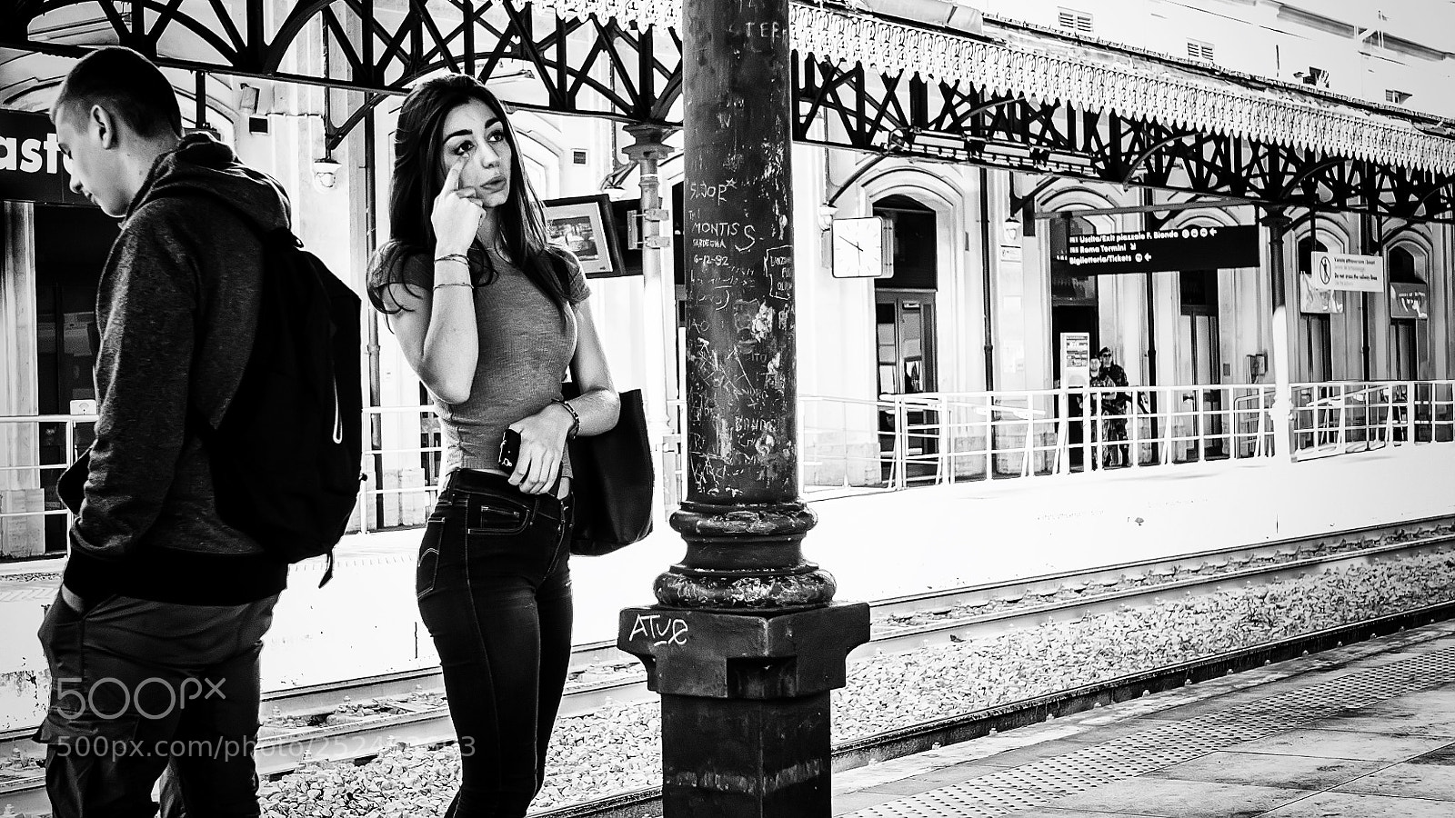 Olympus OM-D E-M10 II sample photo. Railway station #657 photography