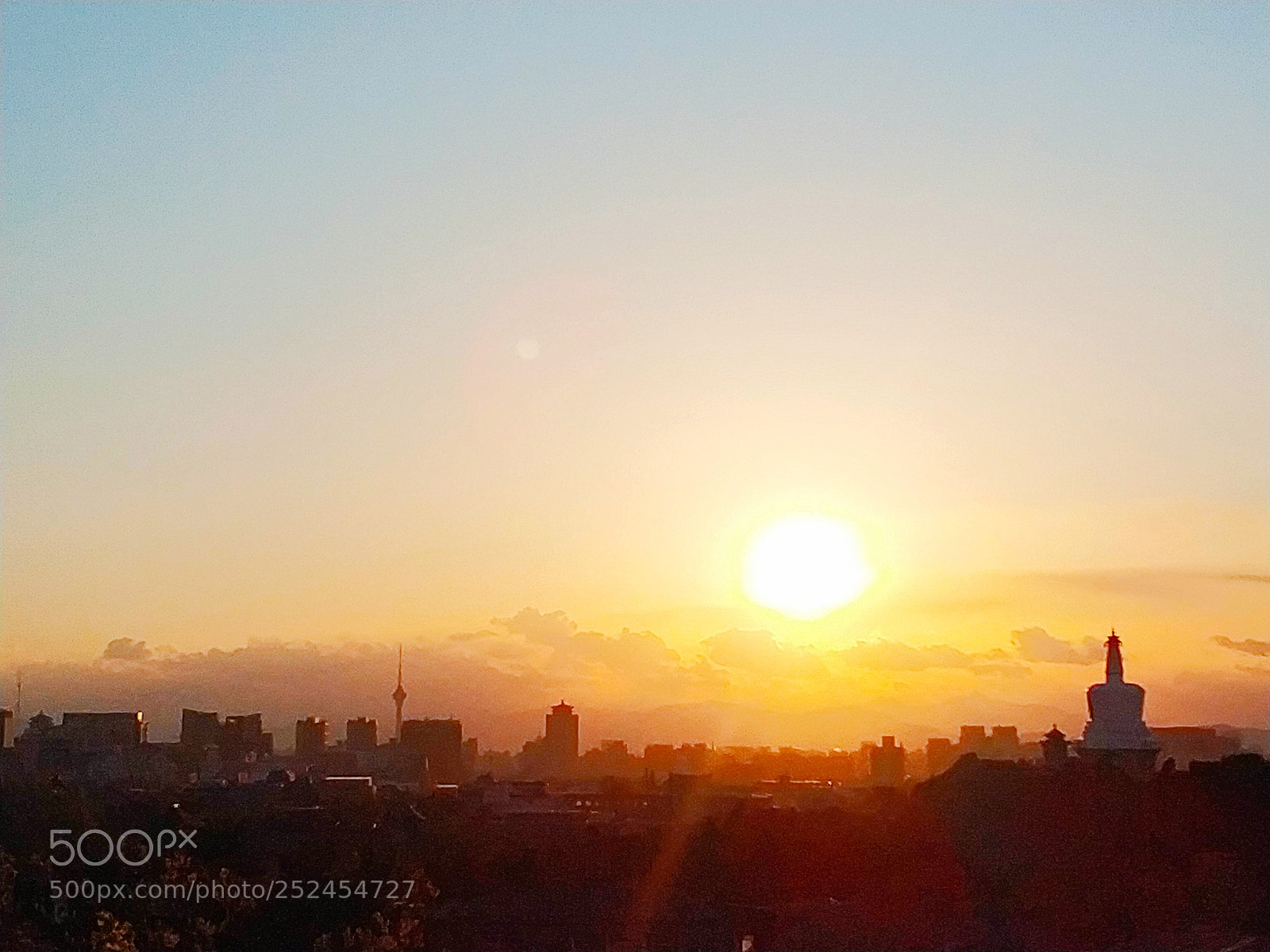Xiaomi MIX 2 sample photo. Sunset, top of jingshan photography