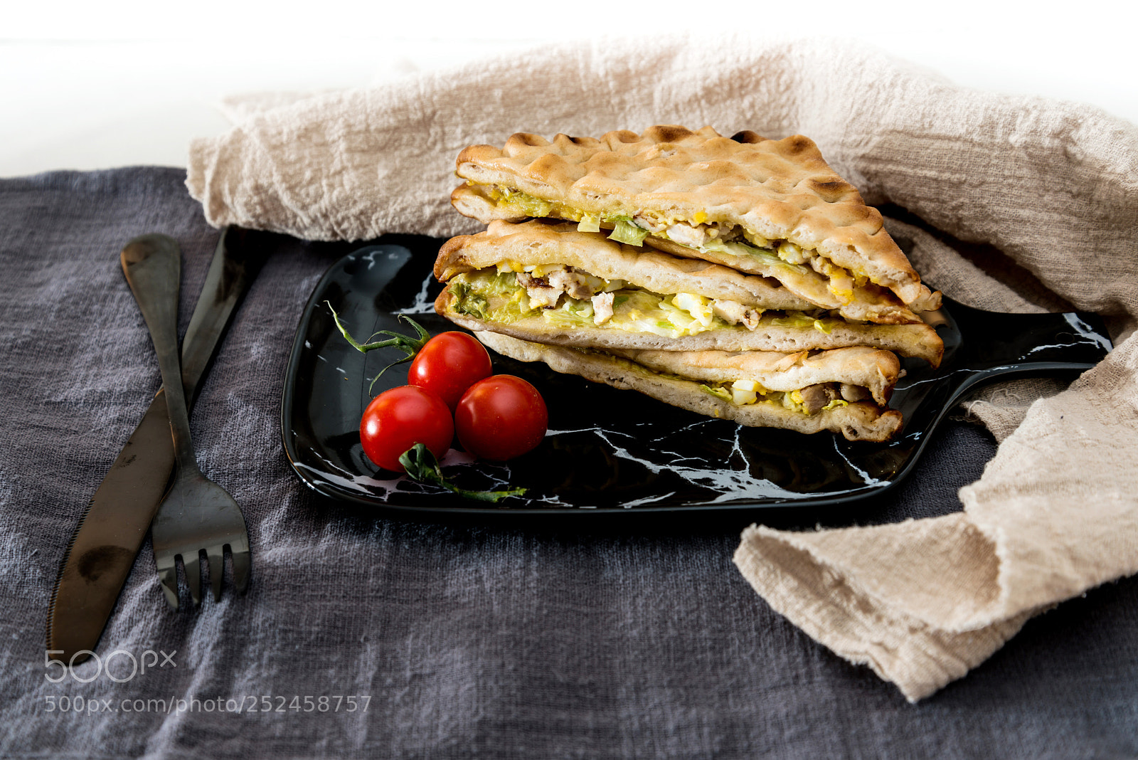 Nikon D800 sample photo. Sandwich with chicken, cheese photography