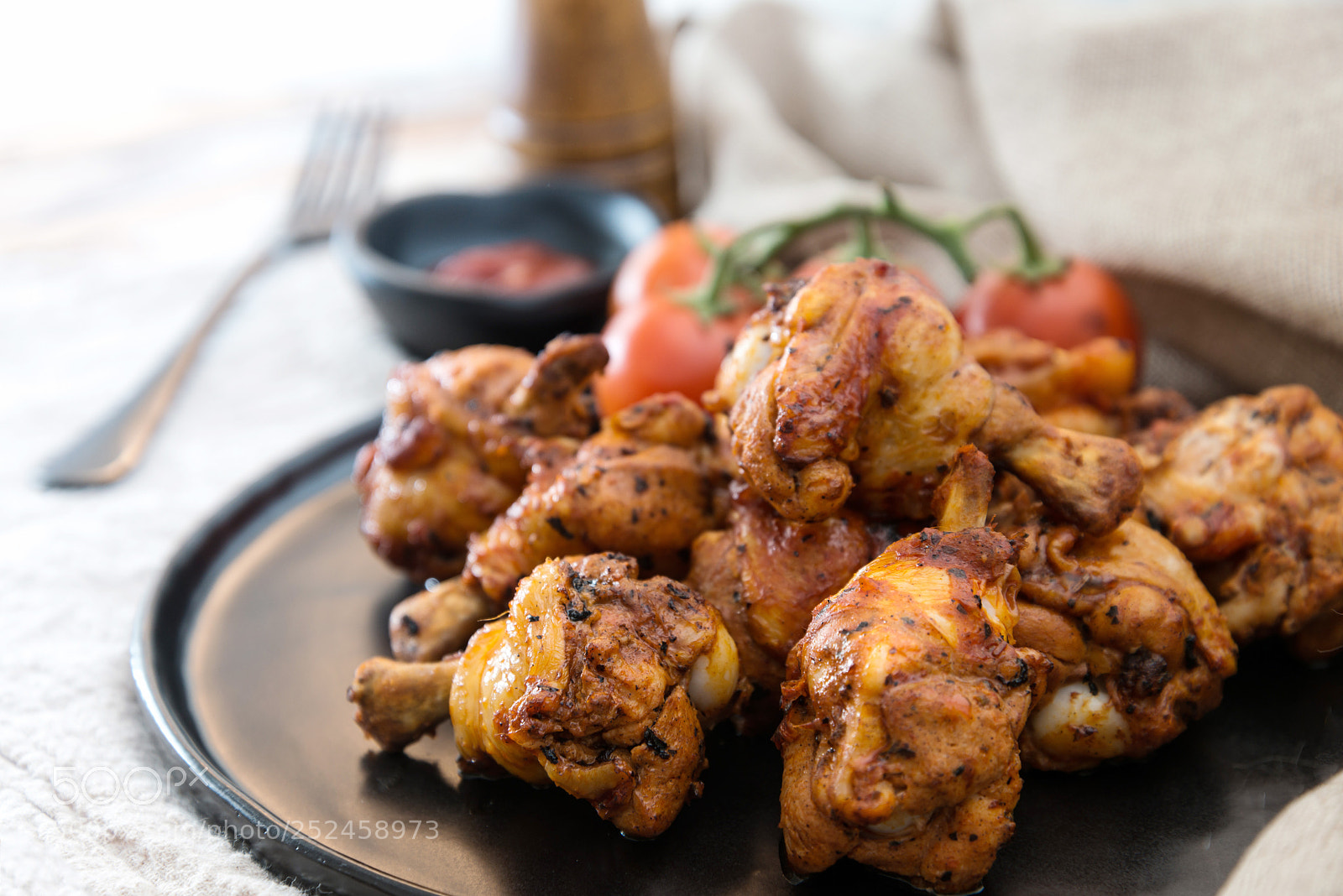 Nikon D800 sample photo. Roasted sleeves chicken with photography