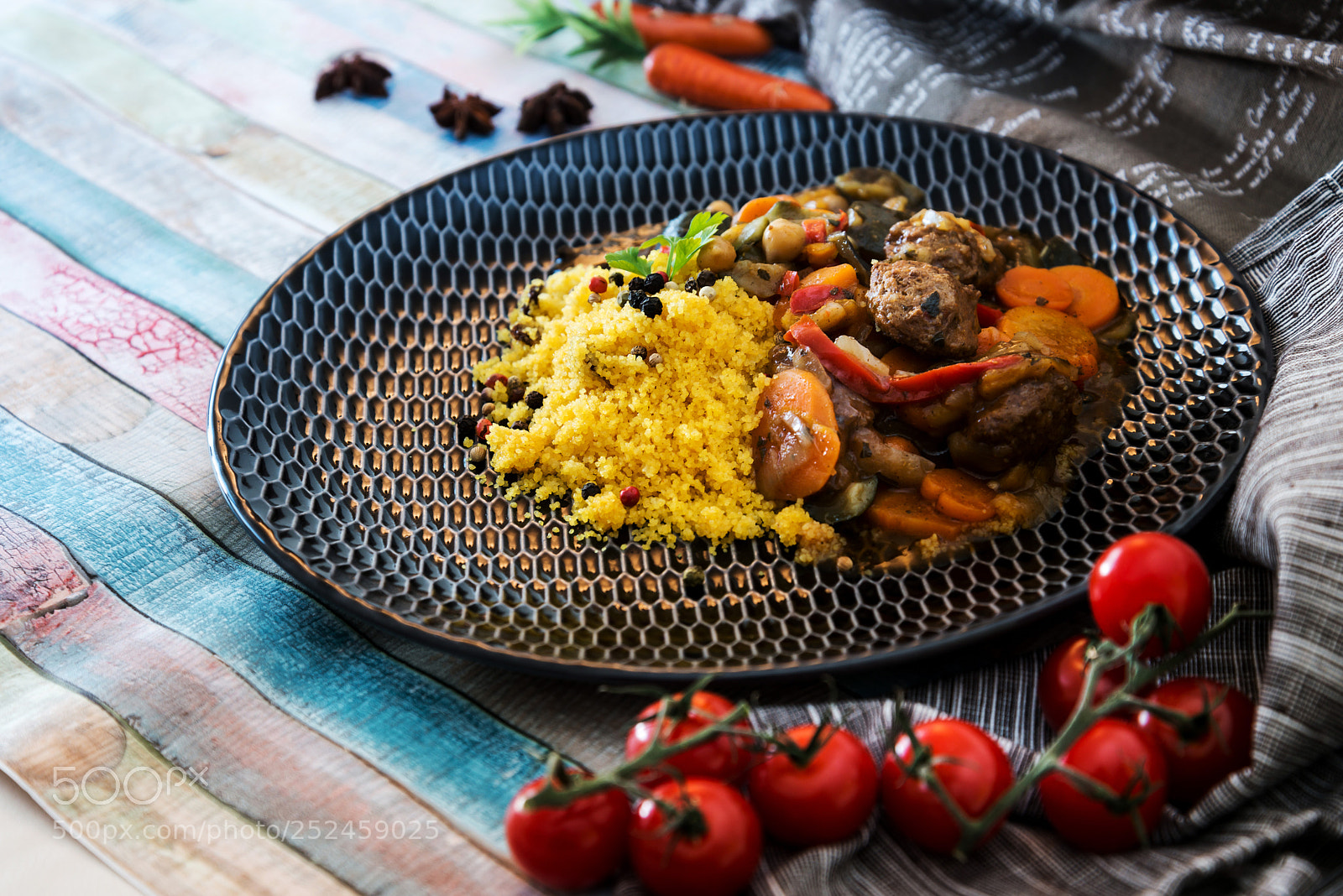Nikon D800 sample photo. Traditional moroccan dish couscous photography