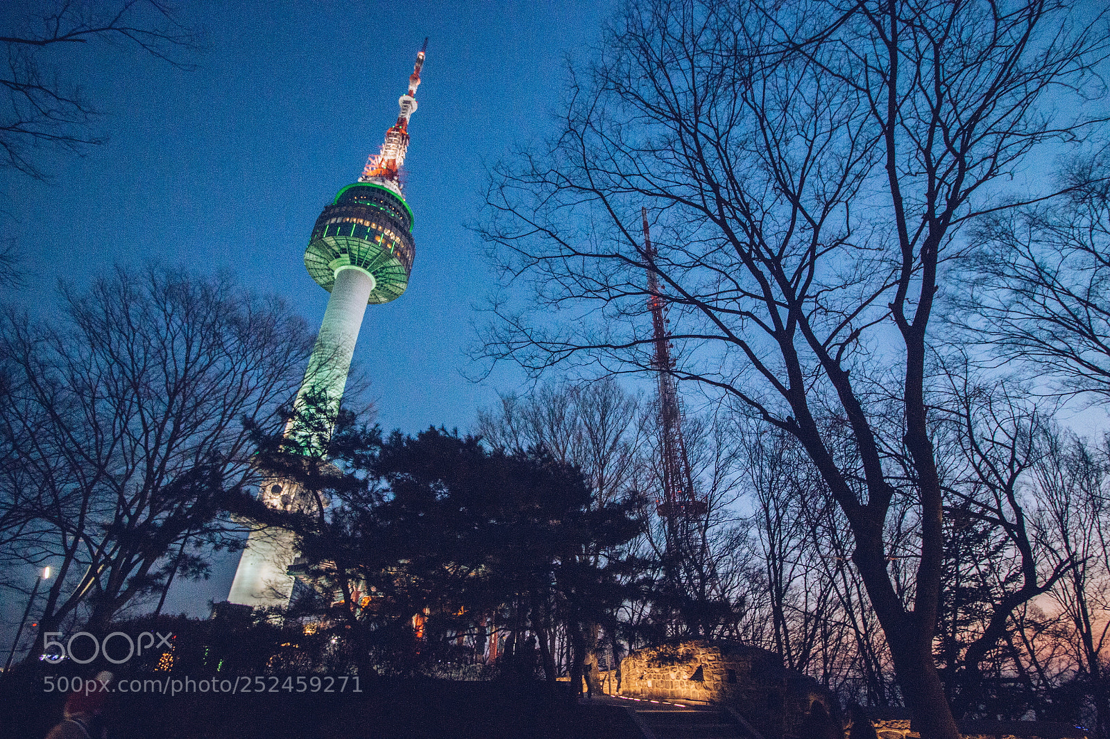 Canon EOS 70D sample photo. Namsan park after sunset photography