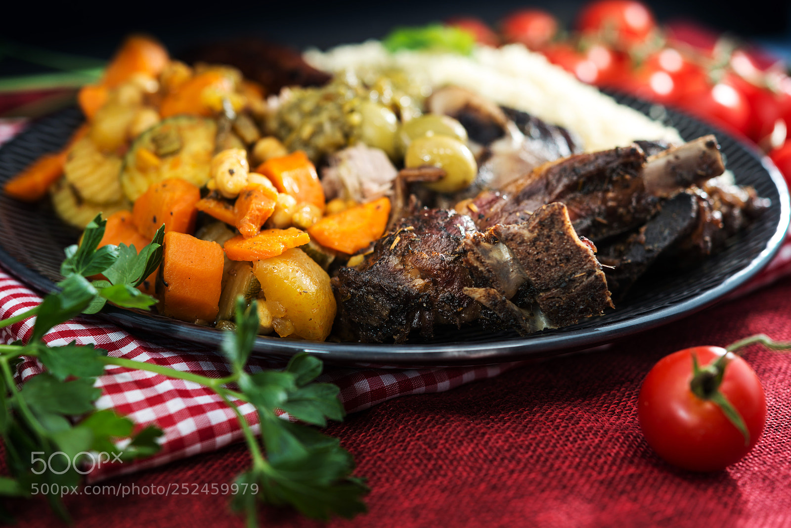 Nikon D800 sample photo. Traditional moroccan dish couscous photography