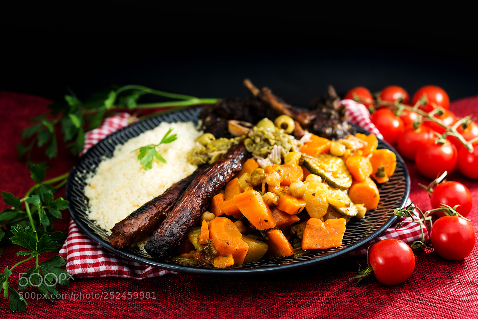 Nikon D800 sample photo. Traditional moroccan dish couscous photography