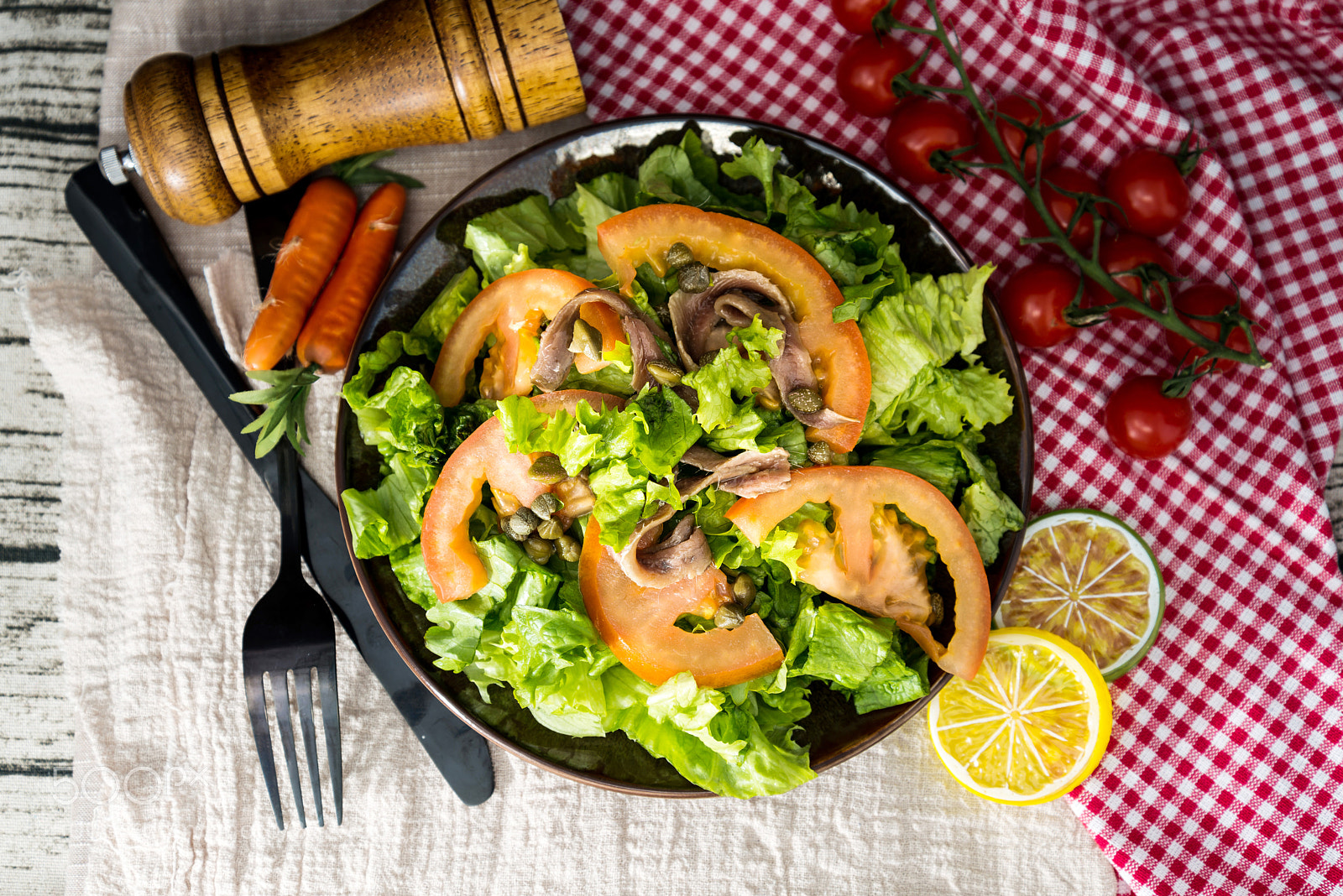 Nikon D800 sample photo. Delicious fresh salad and photography