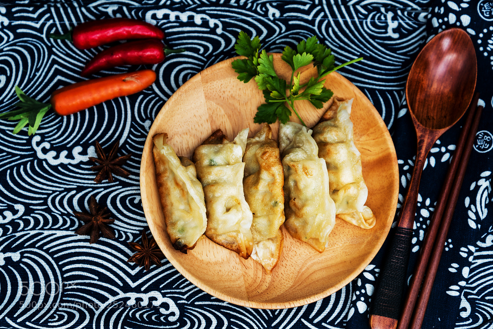 Nikon D800 sample photo. Chinese food fried dumplings photography