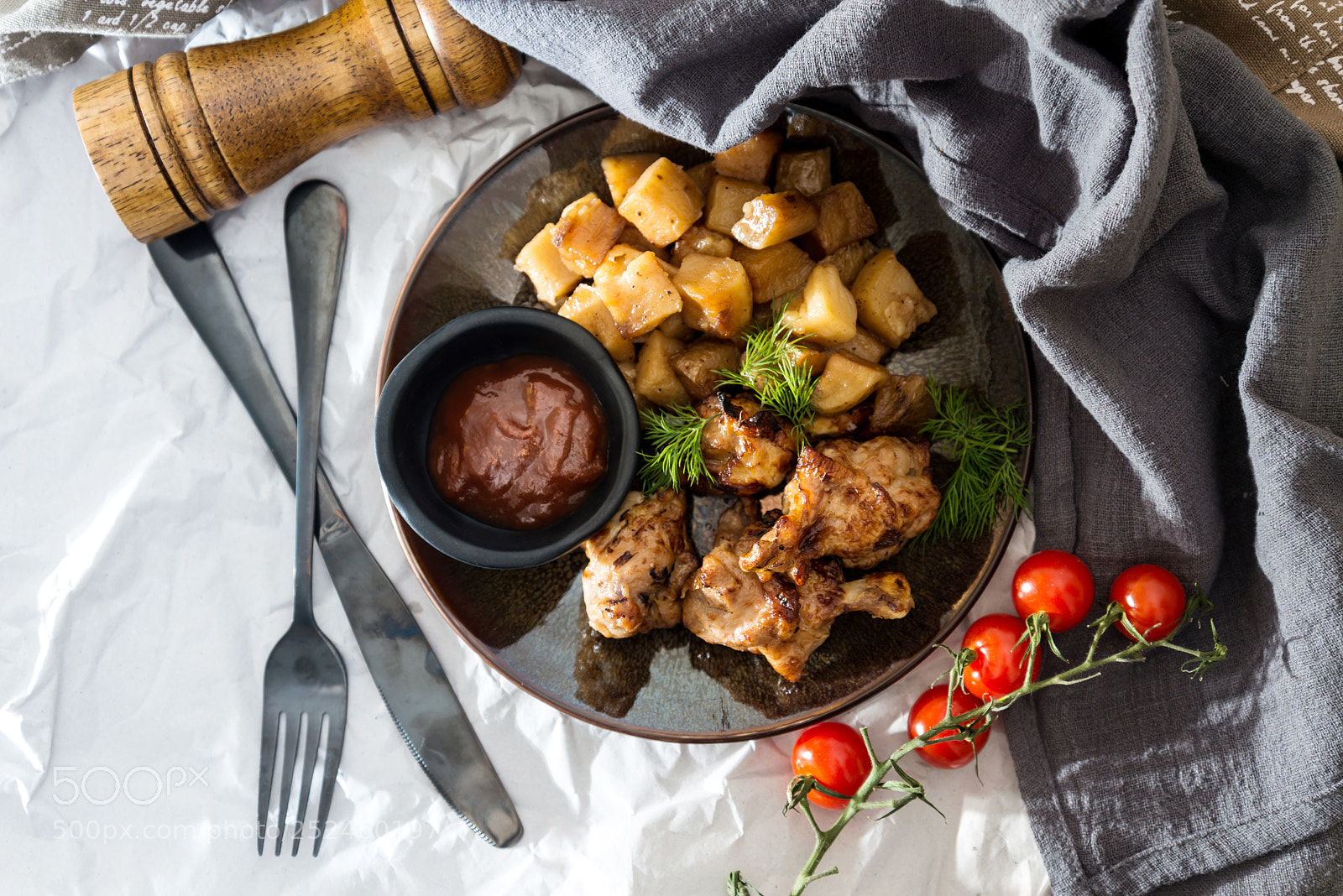 Nikon D800 sample photo. Roasted sleeves chicken with photography