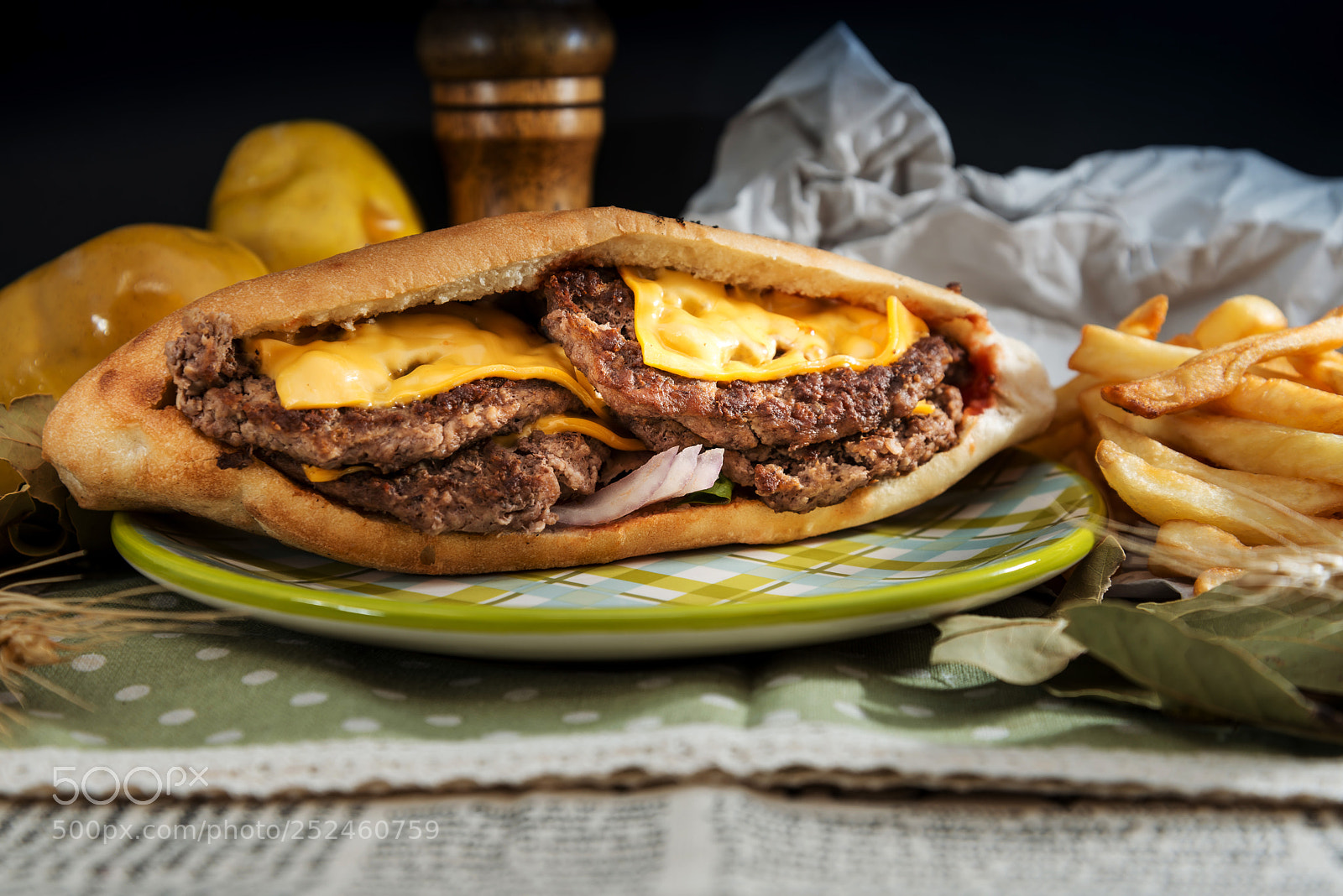 Nikon D800 sample photo. Sandwich with steak, cheese photography