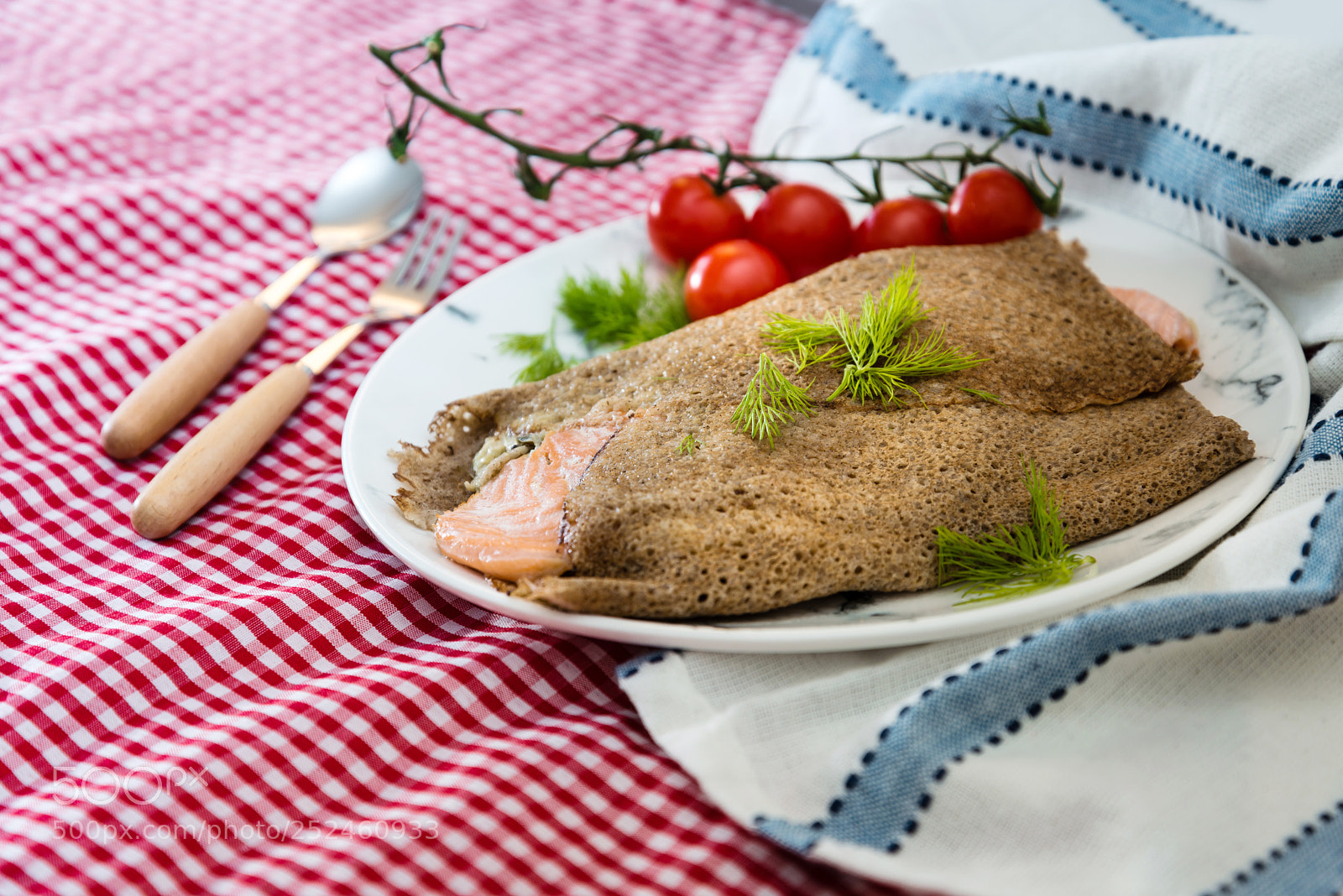Nikon D800 sample photo. Homemade french salmon buckwheat photography
