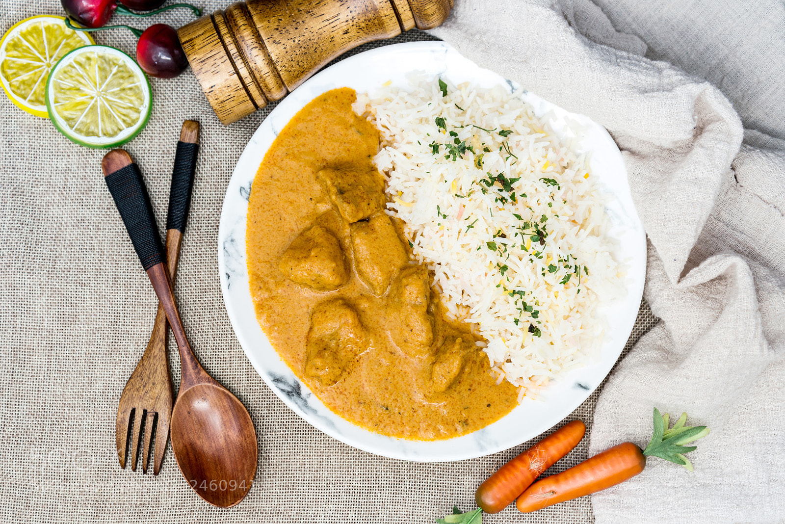 Nikon D800 sample photo. Handmade indian curry chicken photography