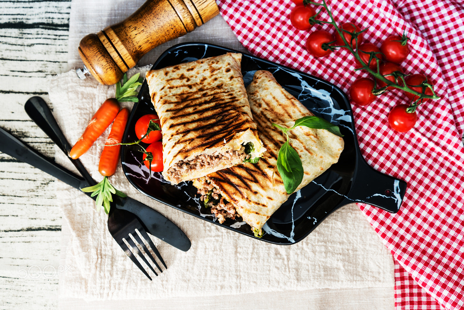 Nikon D800 sample photo. Mexican fajita wraps with photography