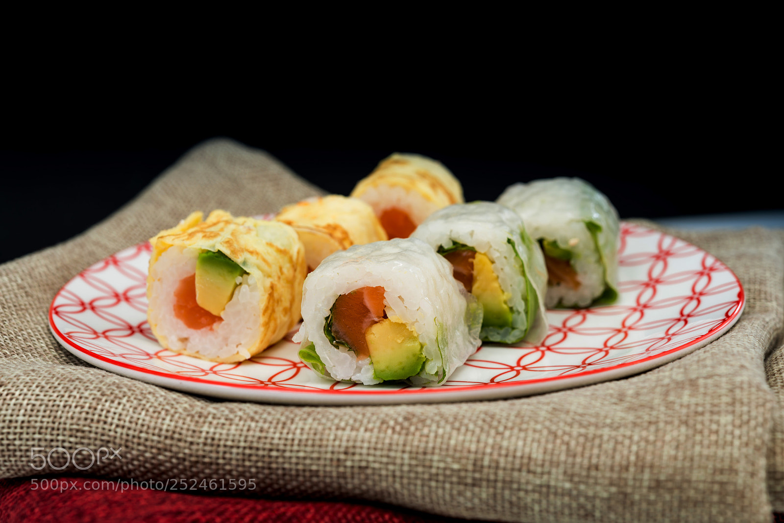 Nikon D800 sample photo. Japanese food sushi roll photography